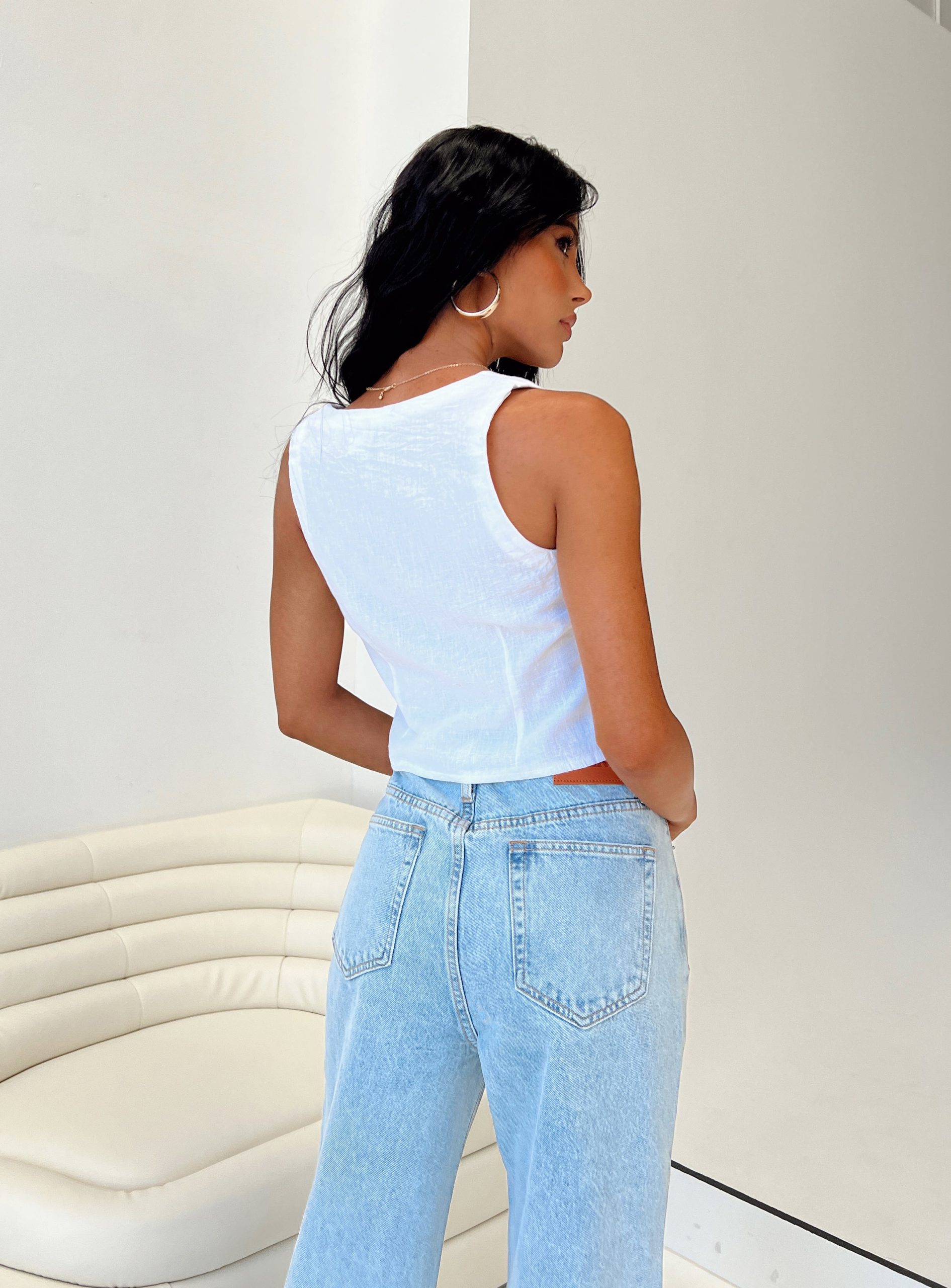 Capone Vest Ivory - Image 5