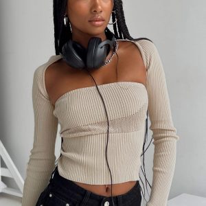 Siillato Knit Top Bone