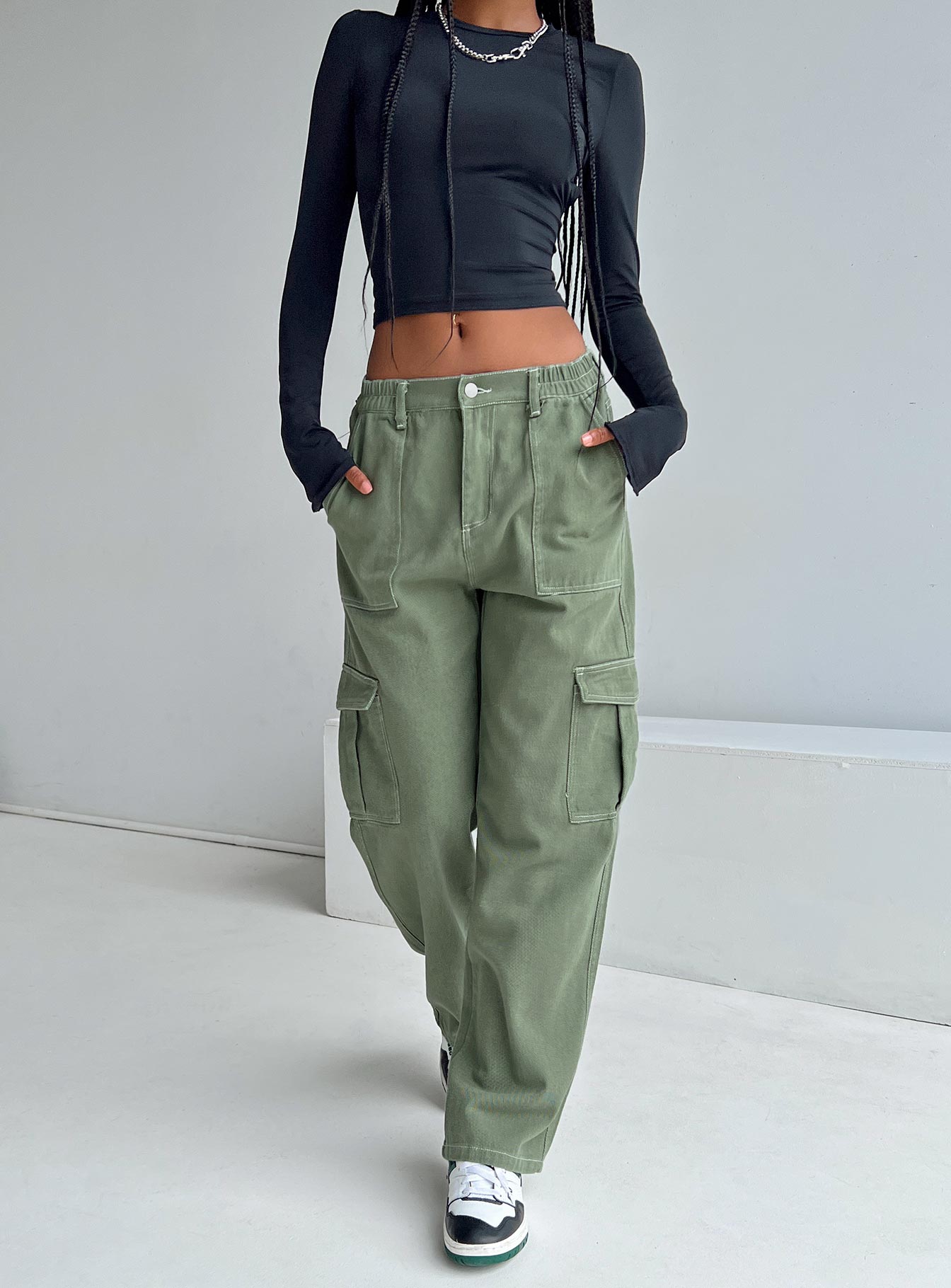 Pawley Cargo Pants Khaki - Image 3