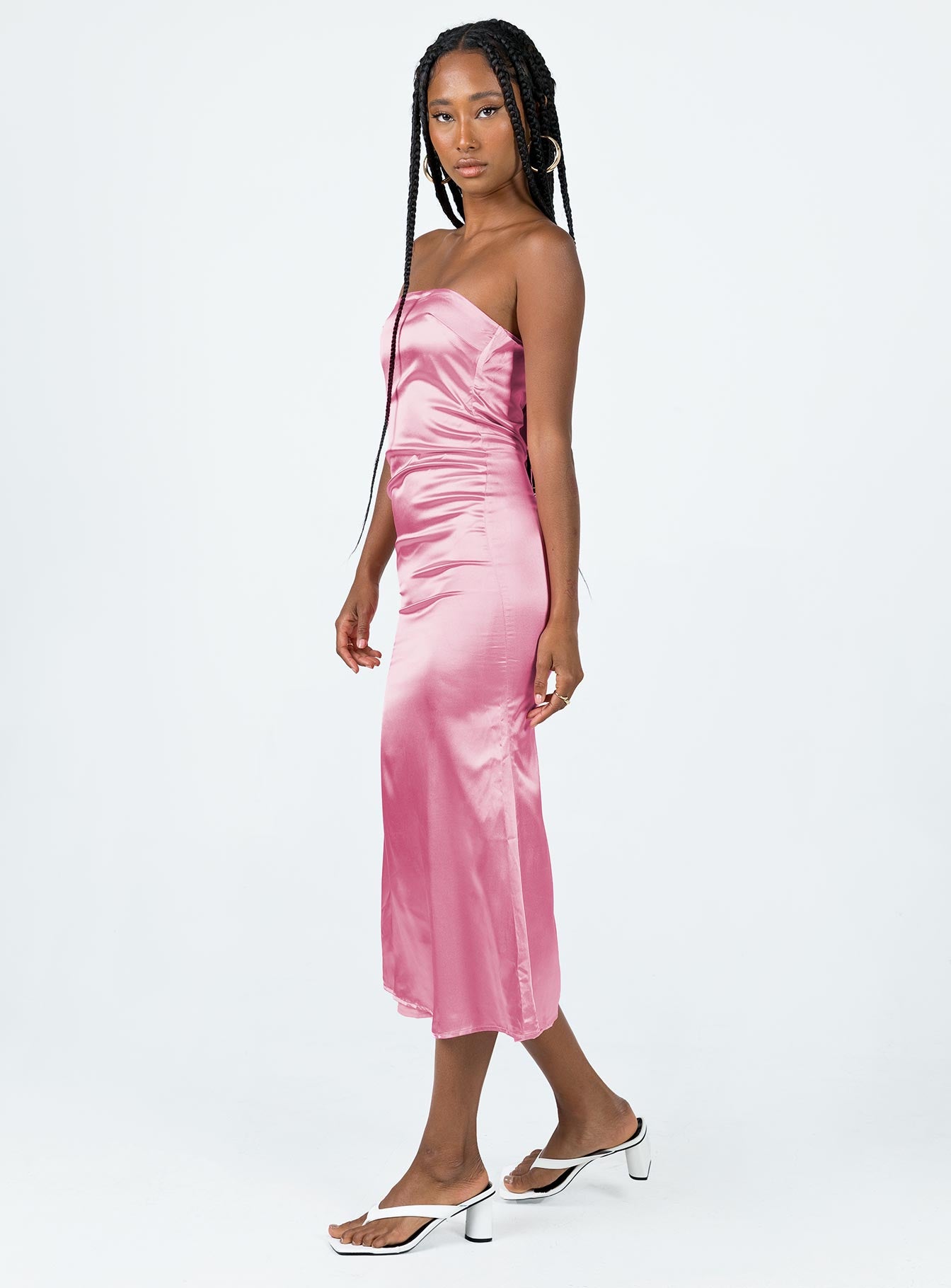Shaya Strapless Maxi Dress Pink - Image 4