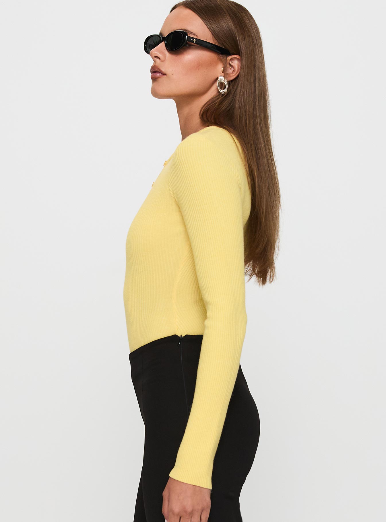 Kerra Long Sleeve Bodysuit Lemon - Image 4