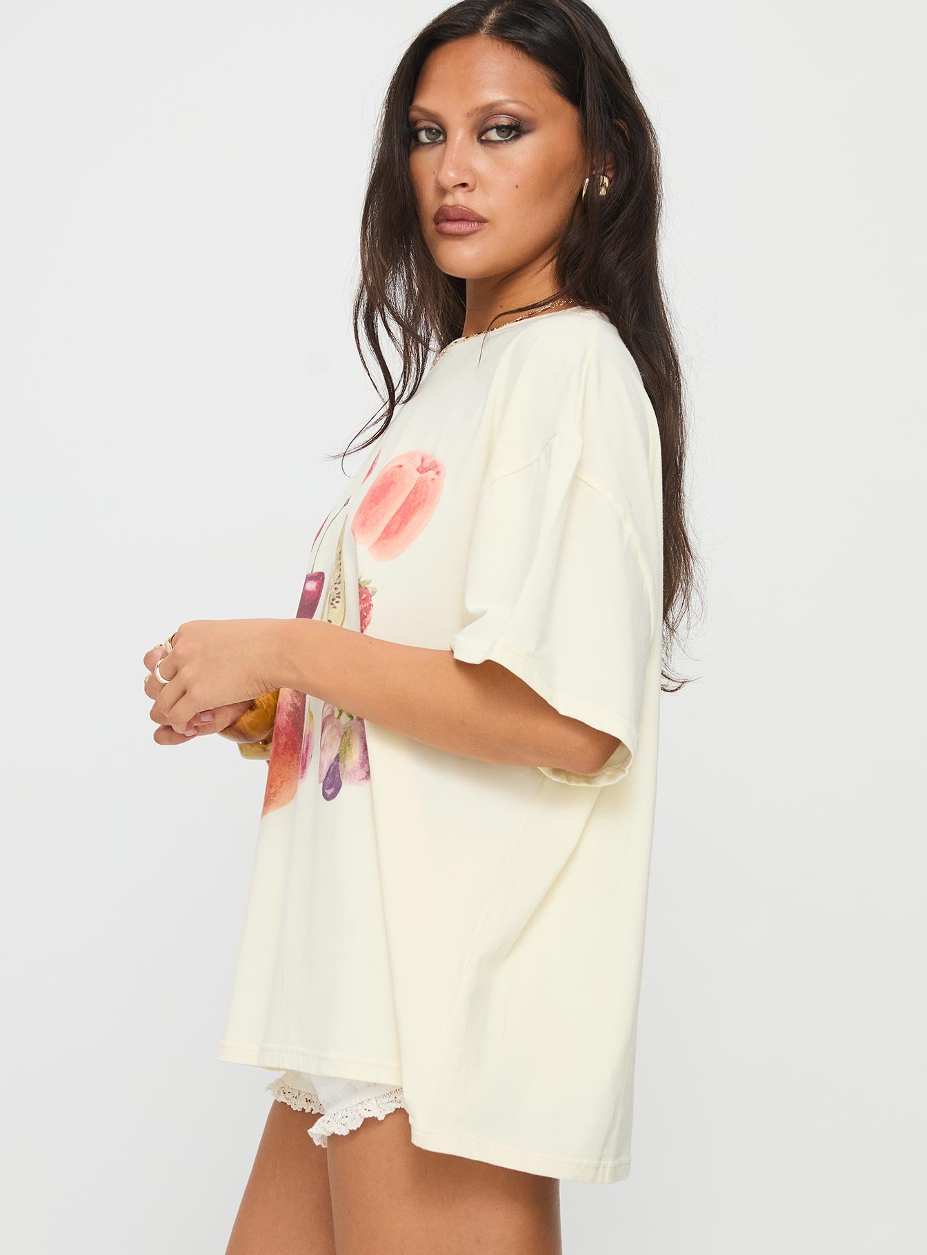 Farmer's Pick Oversized Graphic Top Cream - Image 4