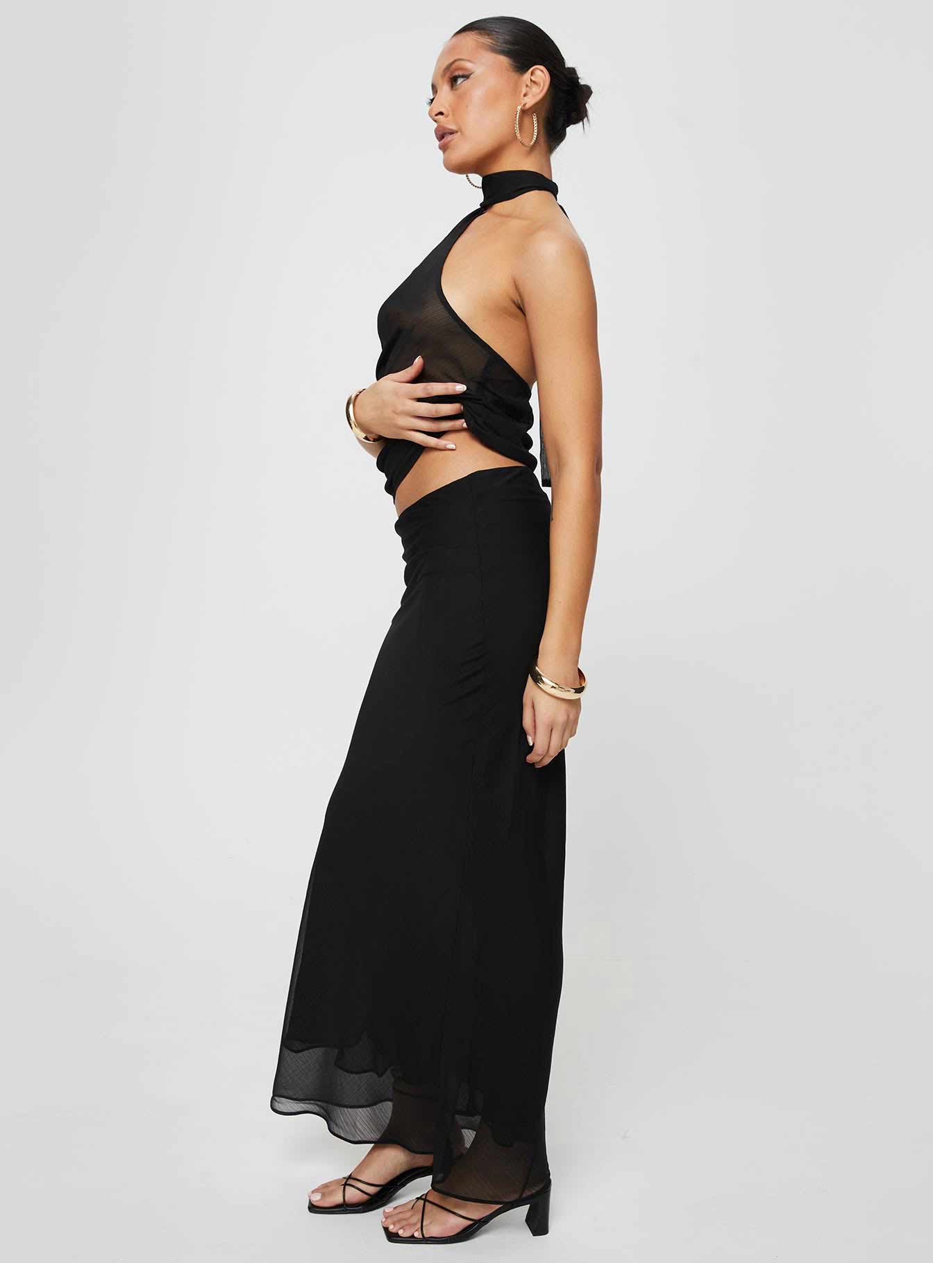Devon Maxi Skirt Licorice - Image 5