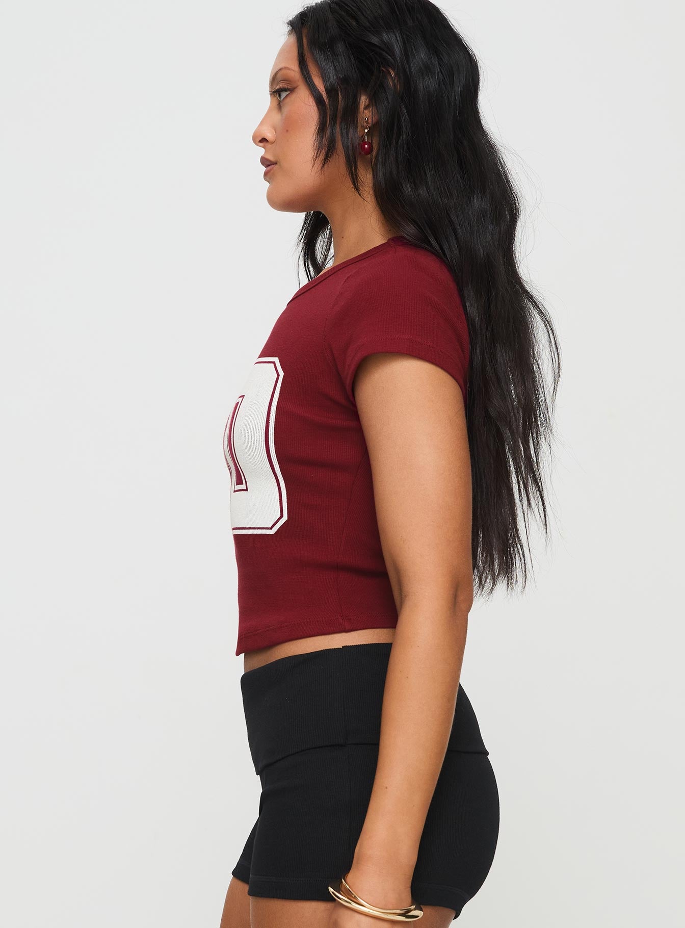 Baseline Rib Tee One Zero Red - Image 4