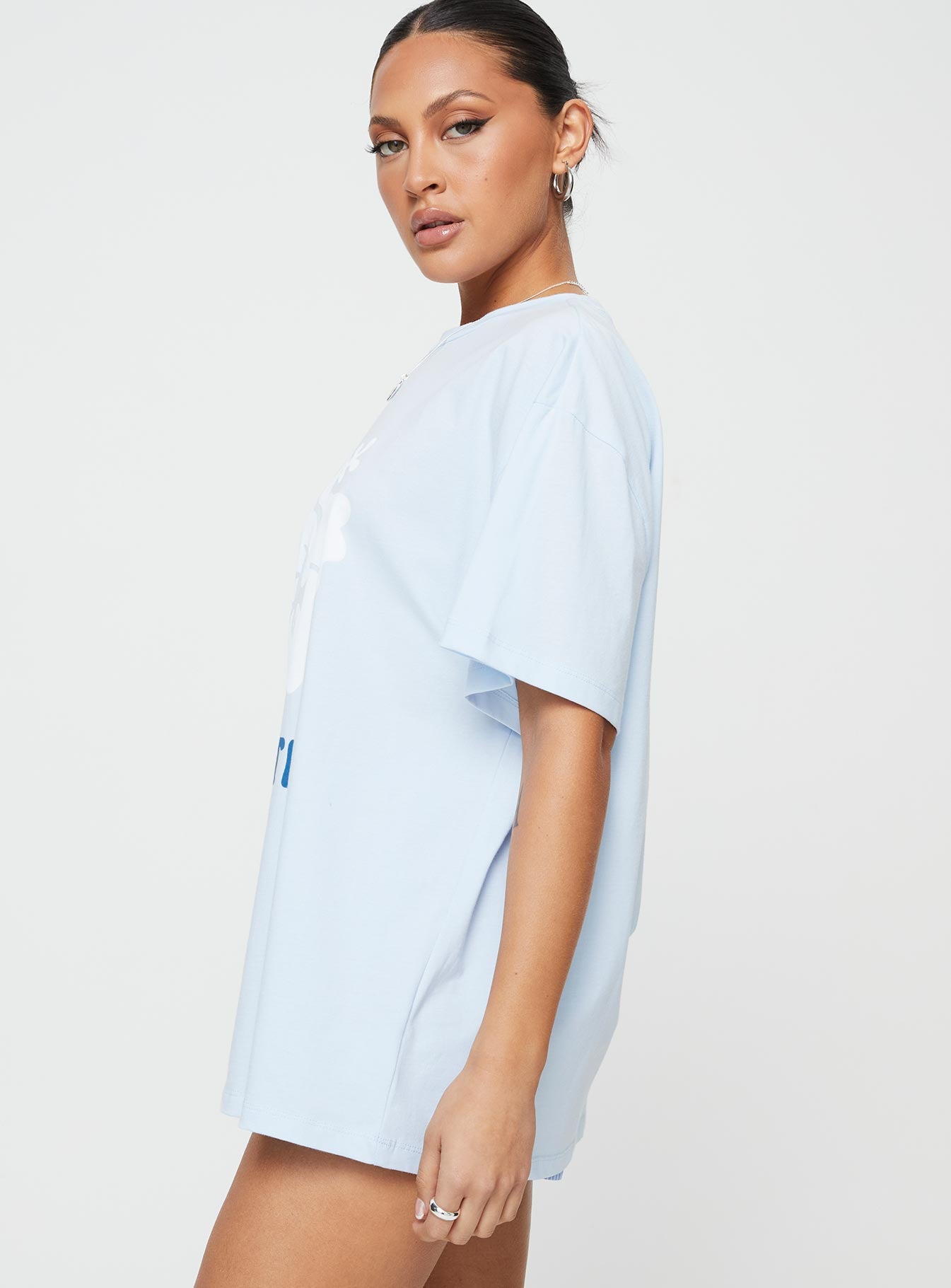 Tahiti Island Oversized Tee Blue - Image 4