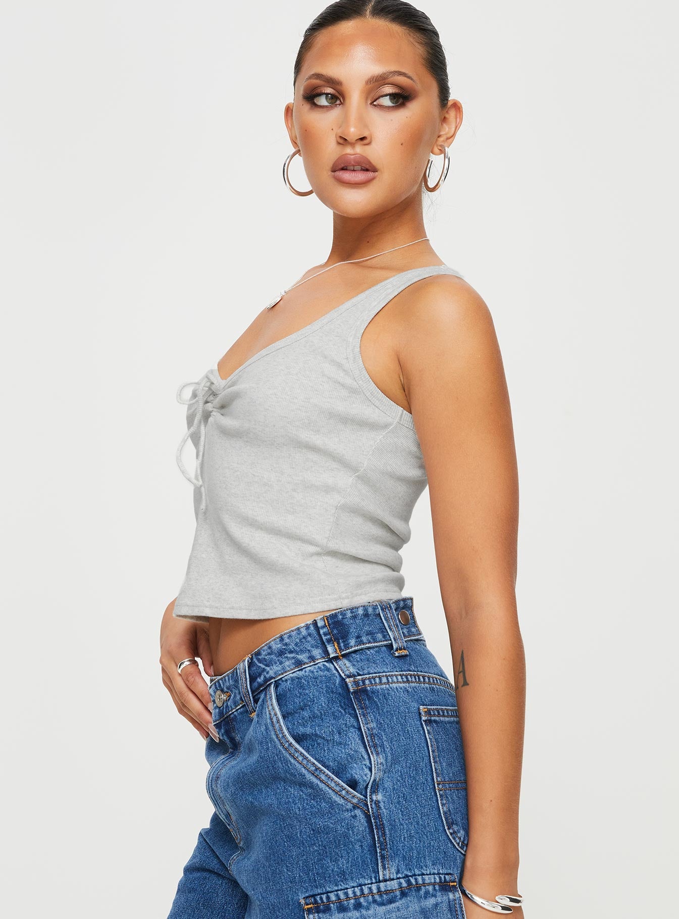 Sixteen Tank Top Grey - Image 4