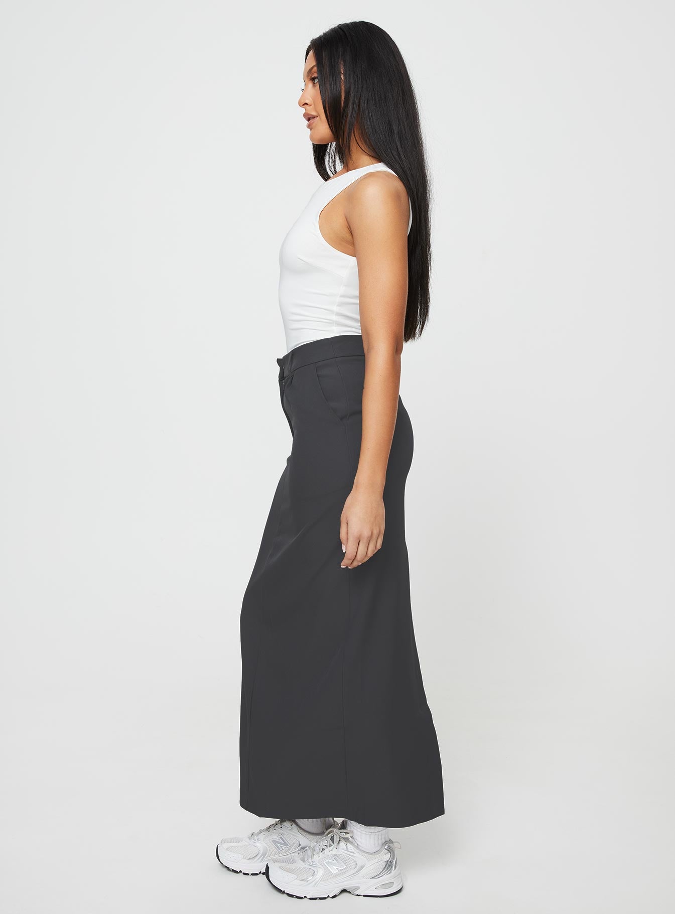 Raquel Maxi Skirt Slate - Image 4