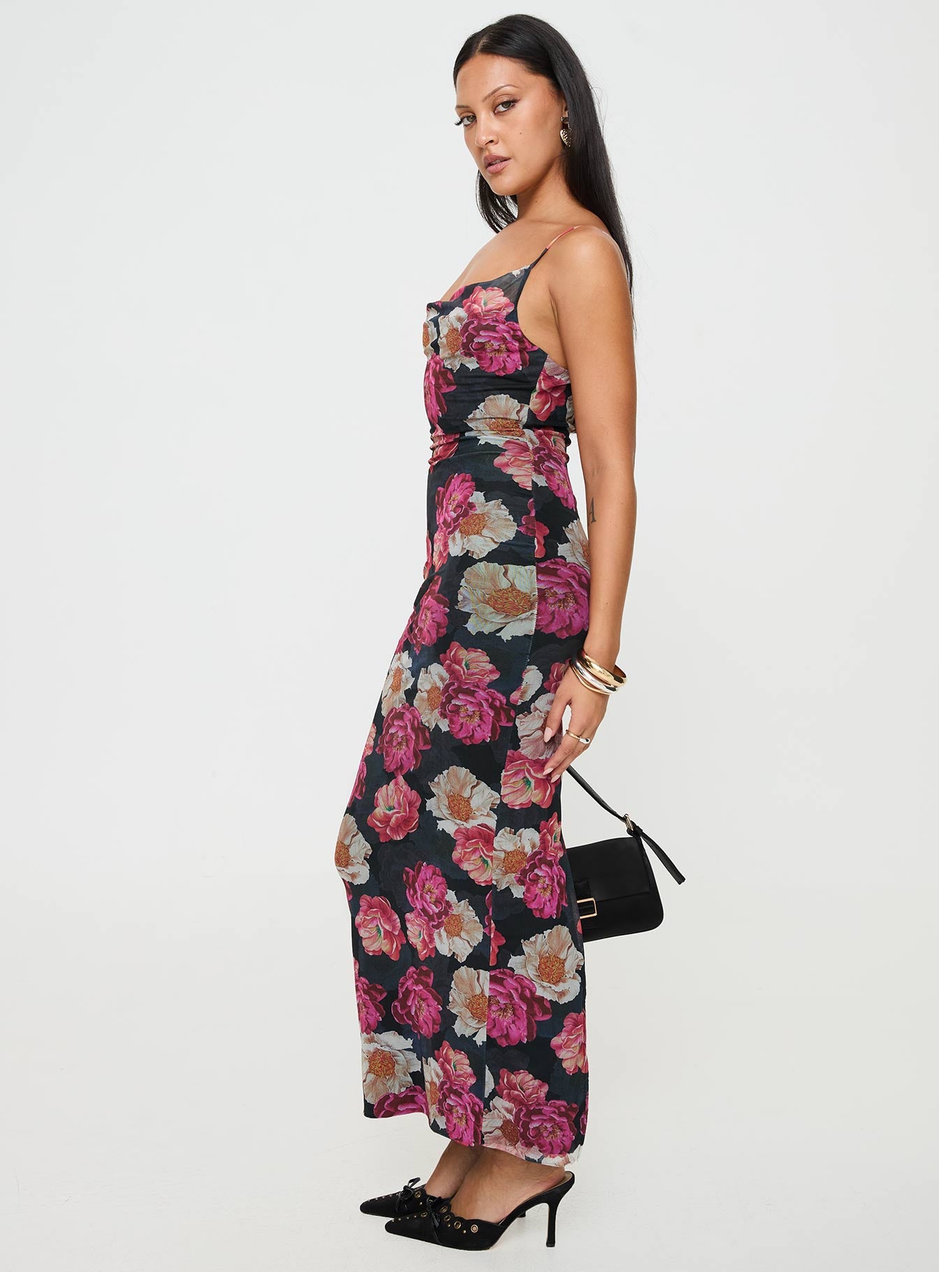 Auley Maxi Dress Multi / Red Floral - Image 4