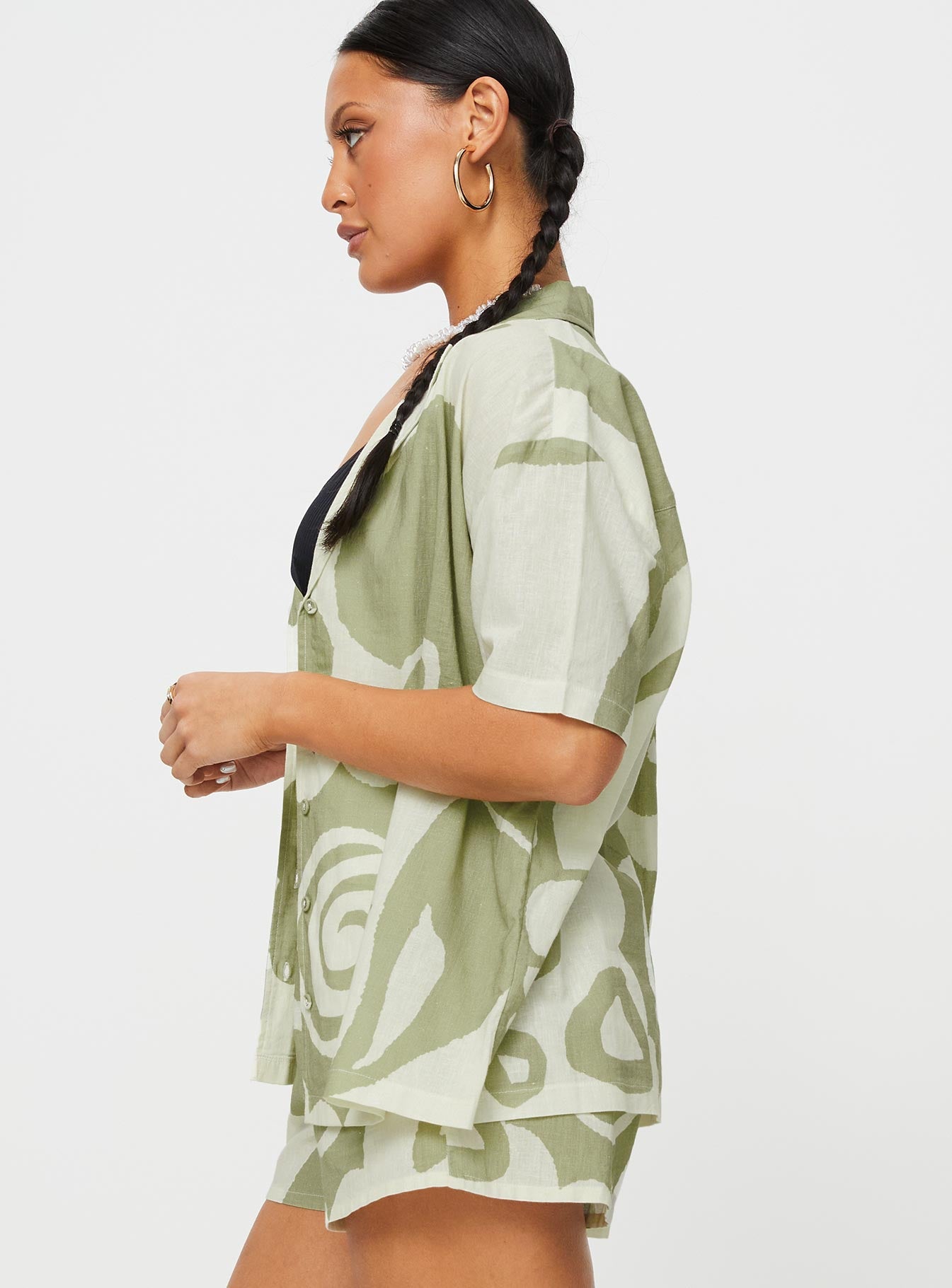 Sea Shirt Green / Cream - Image 5