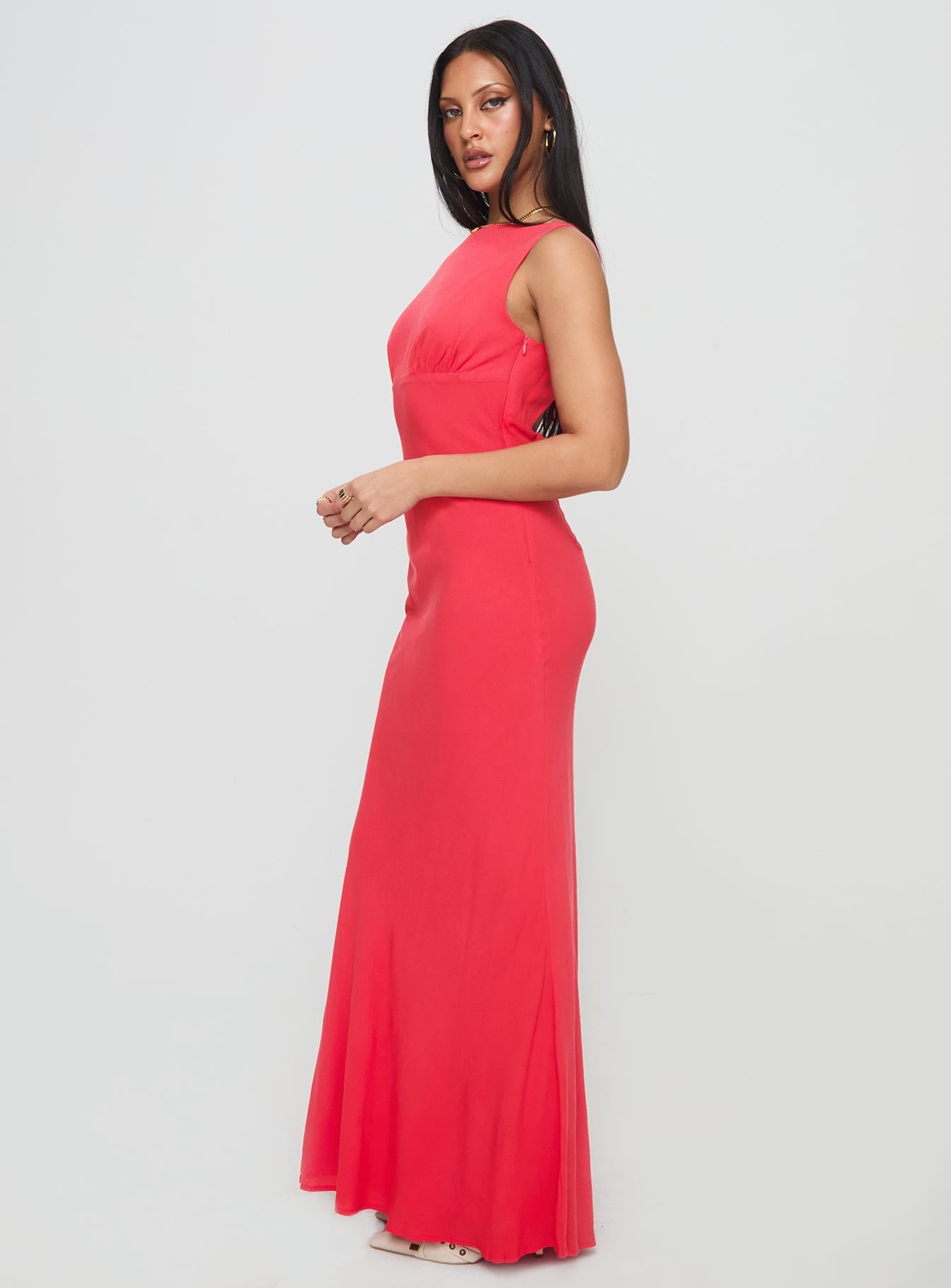 Bourne Maxi Dress Red - Image 3