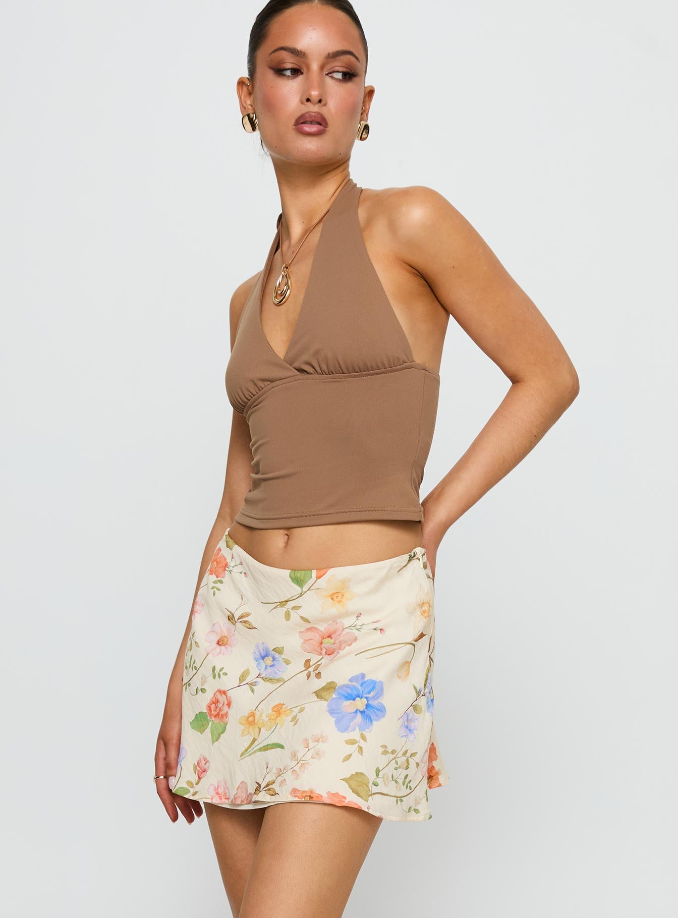Feed The Soul Mini Skirt Floral Multi - Image 3