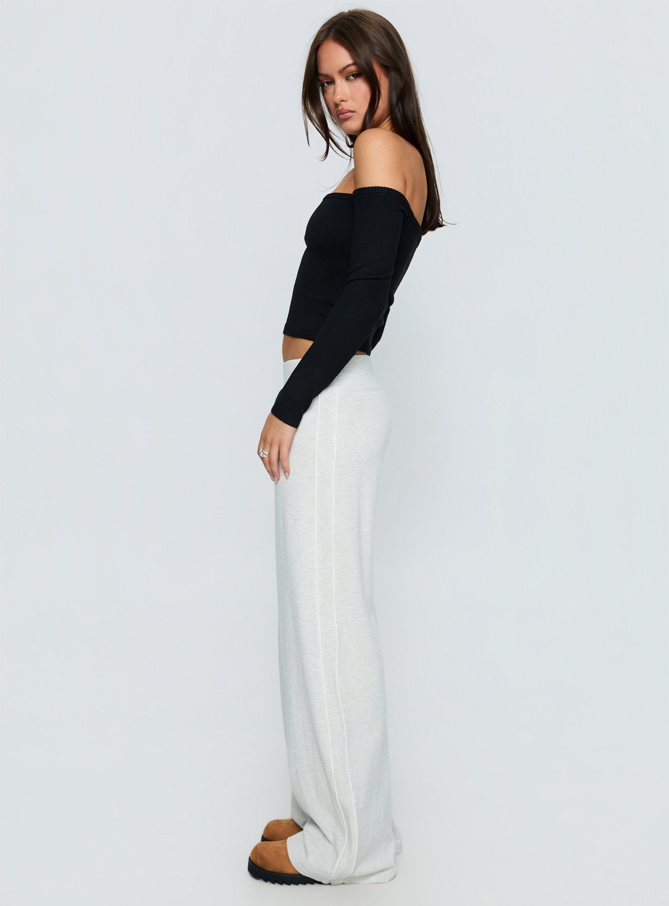 Ascenda Straight Leg Track Pant Grey Marle - Image 4