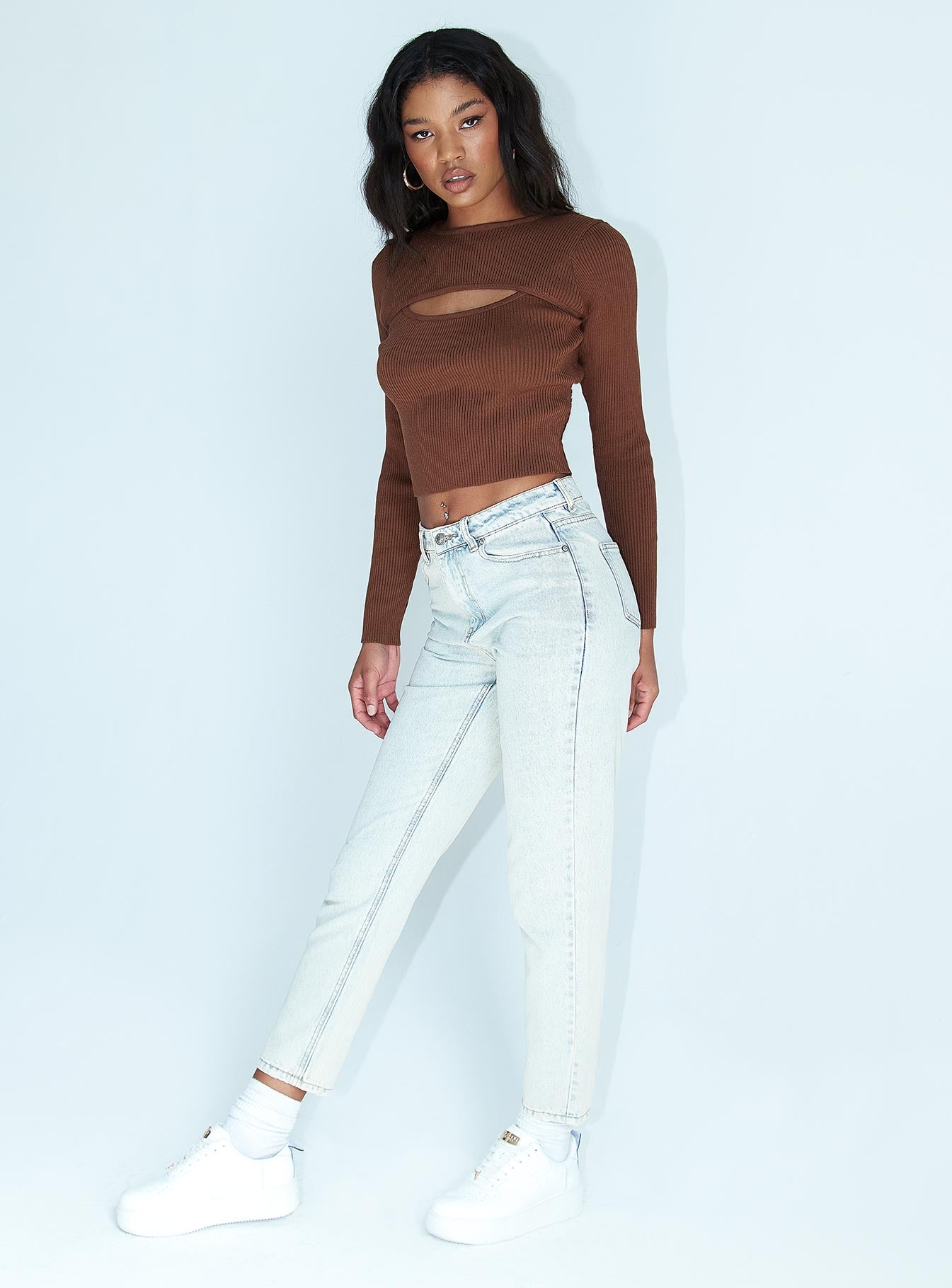 Zaiden Straight Leg Jeans Light Blue Wash Denim - Image 3