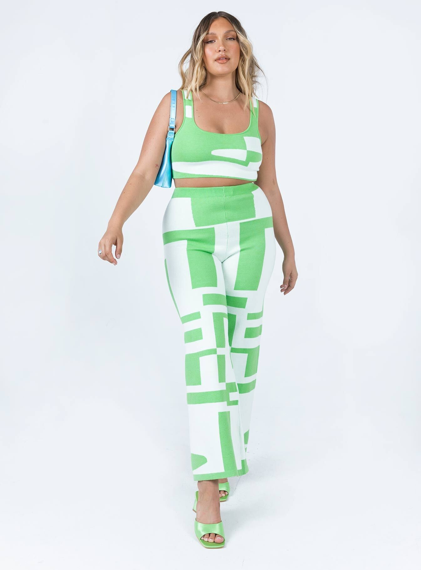 Kyla Set White / Green - Image 4