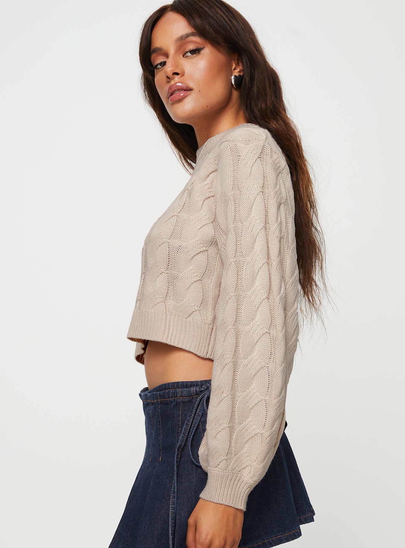 Thekla Sweater Beige - Image 4