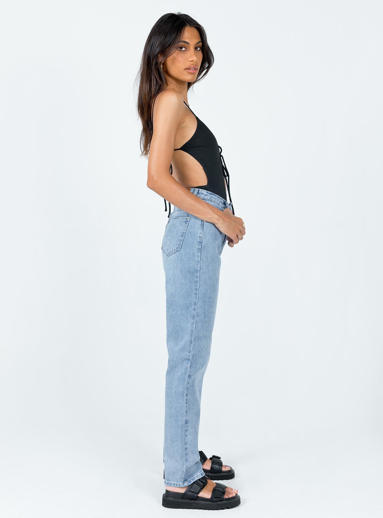 Calista Lightwash Denim Jeans - Image 3