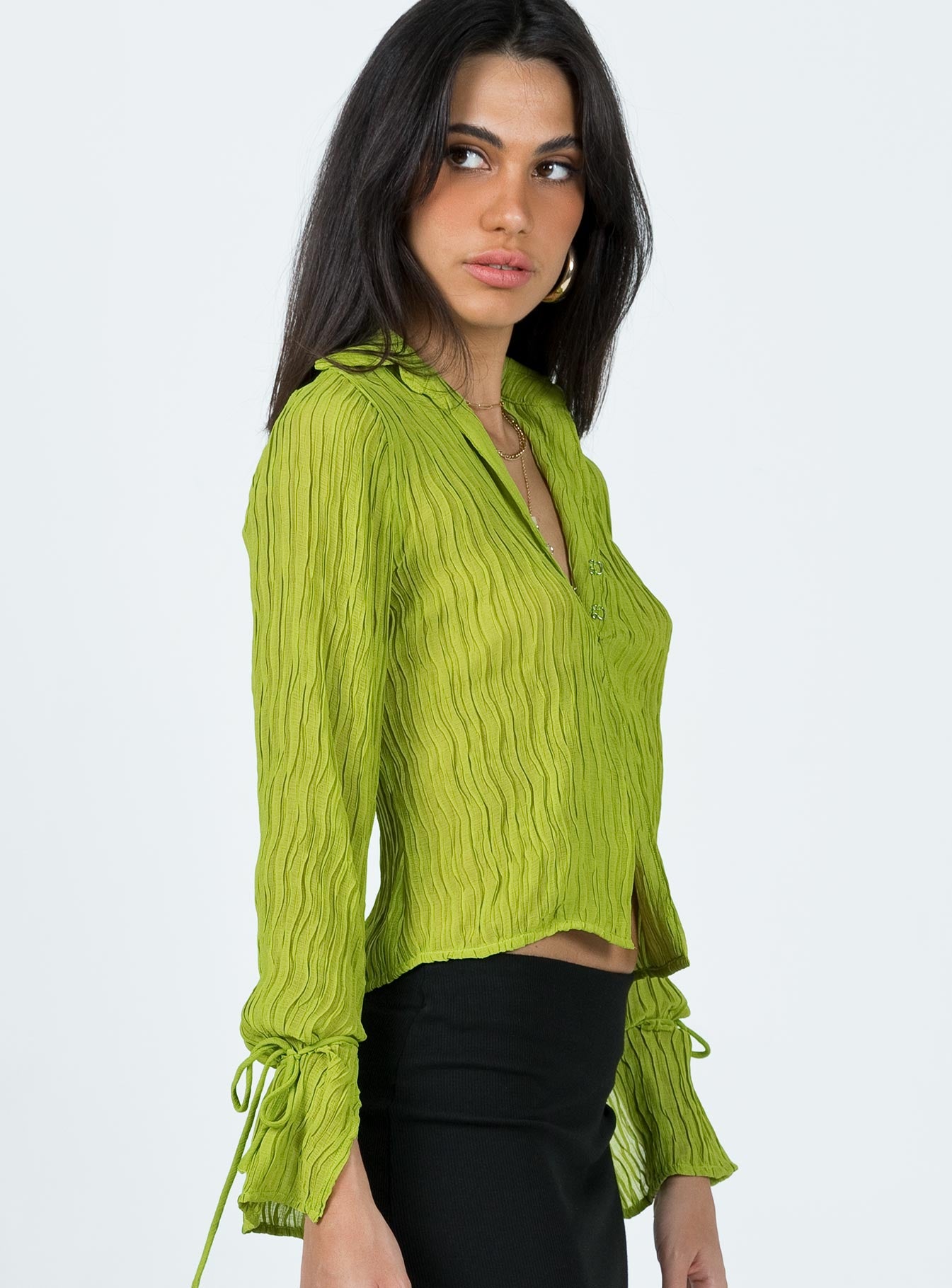 Aluna Shirt Green - Image 4