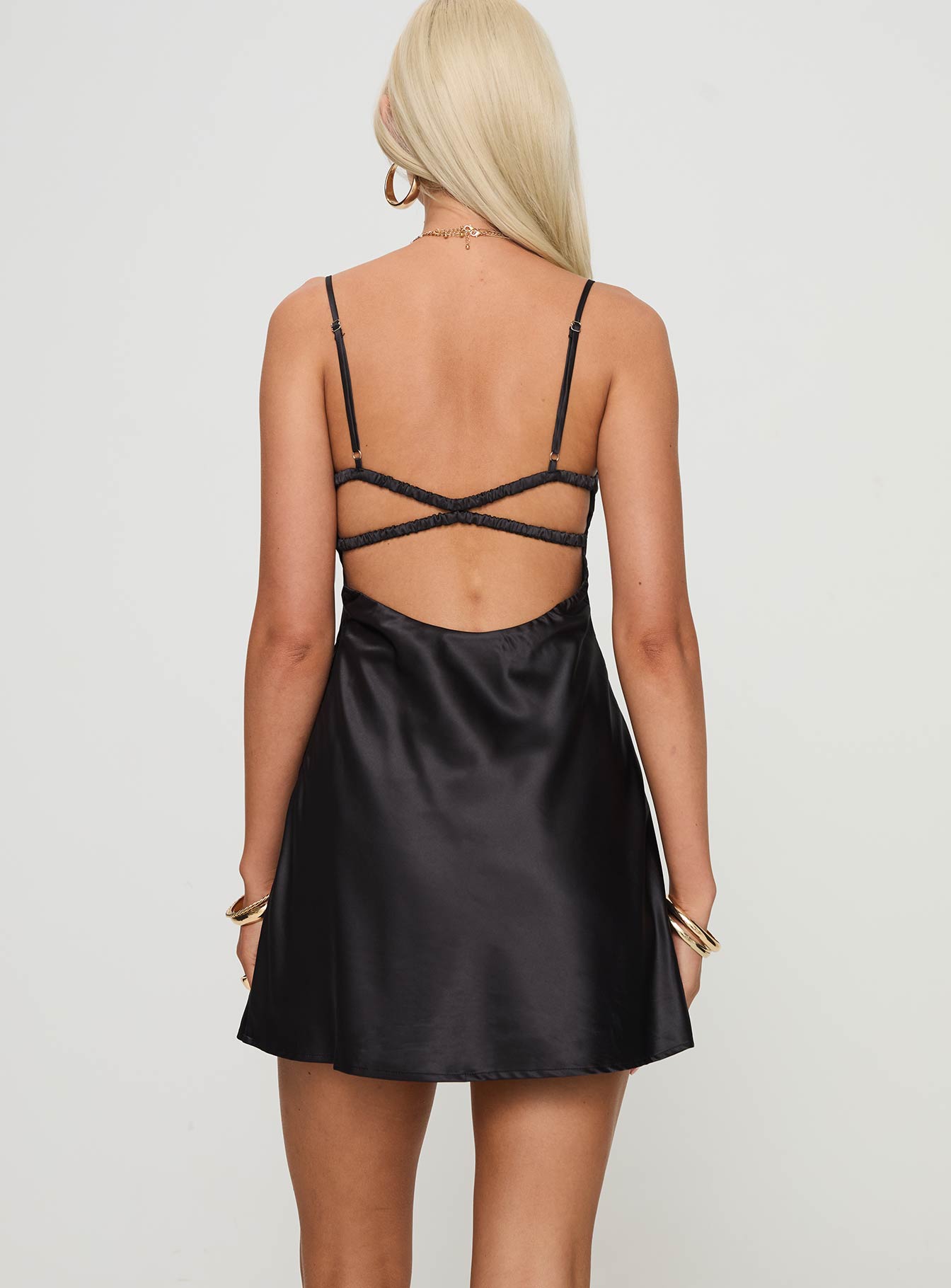Tekin Mini Dress Black - Image 4