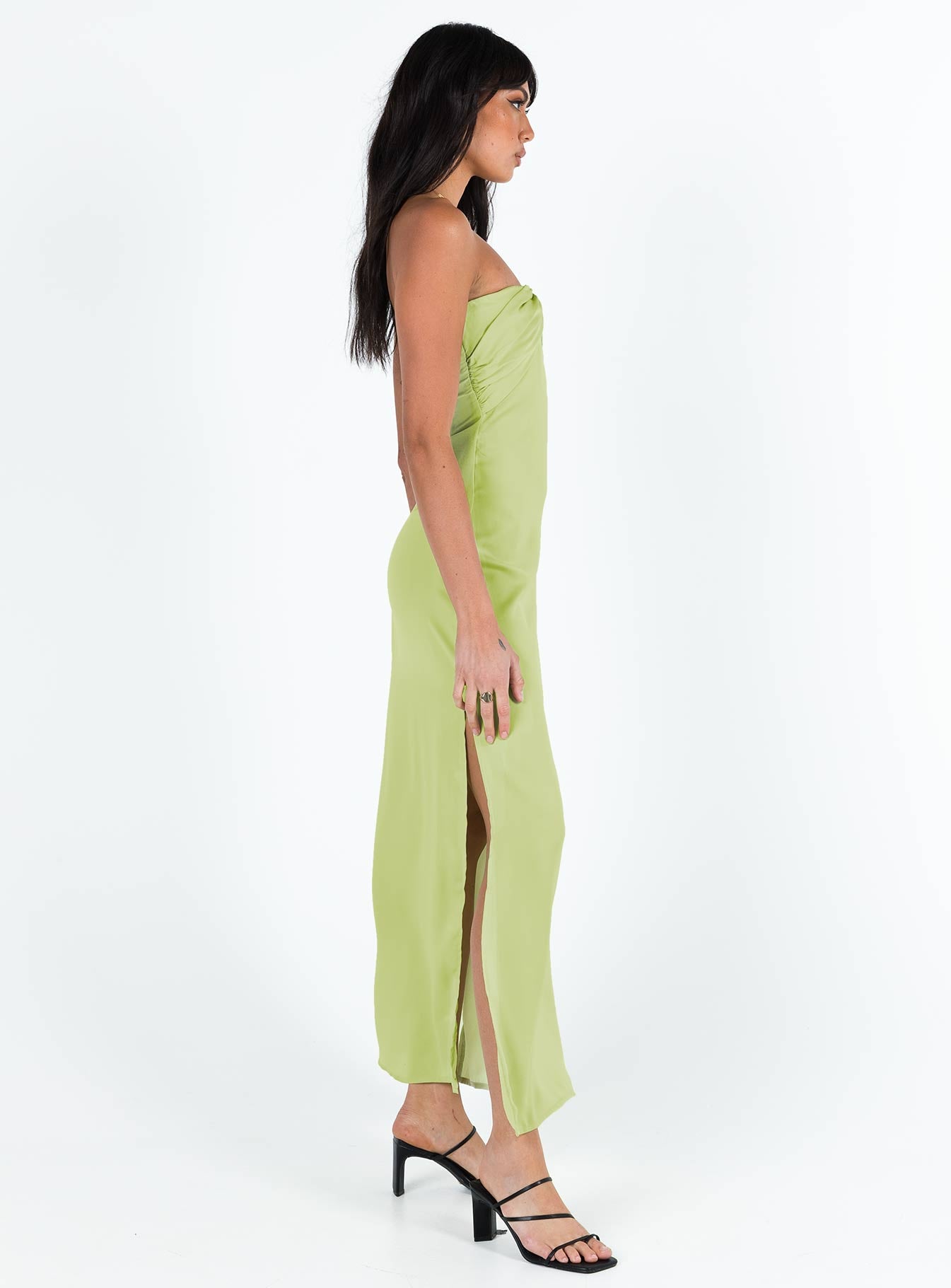 Irena Strapless Maxi Green - Image 4