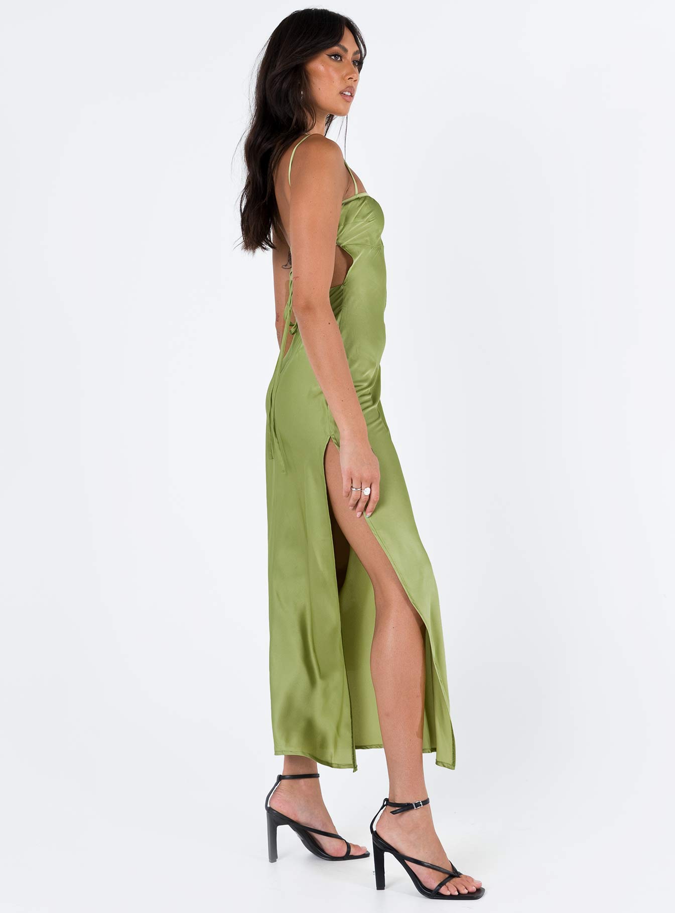 Leyana Maxi Dress Green - Image 4