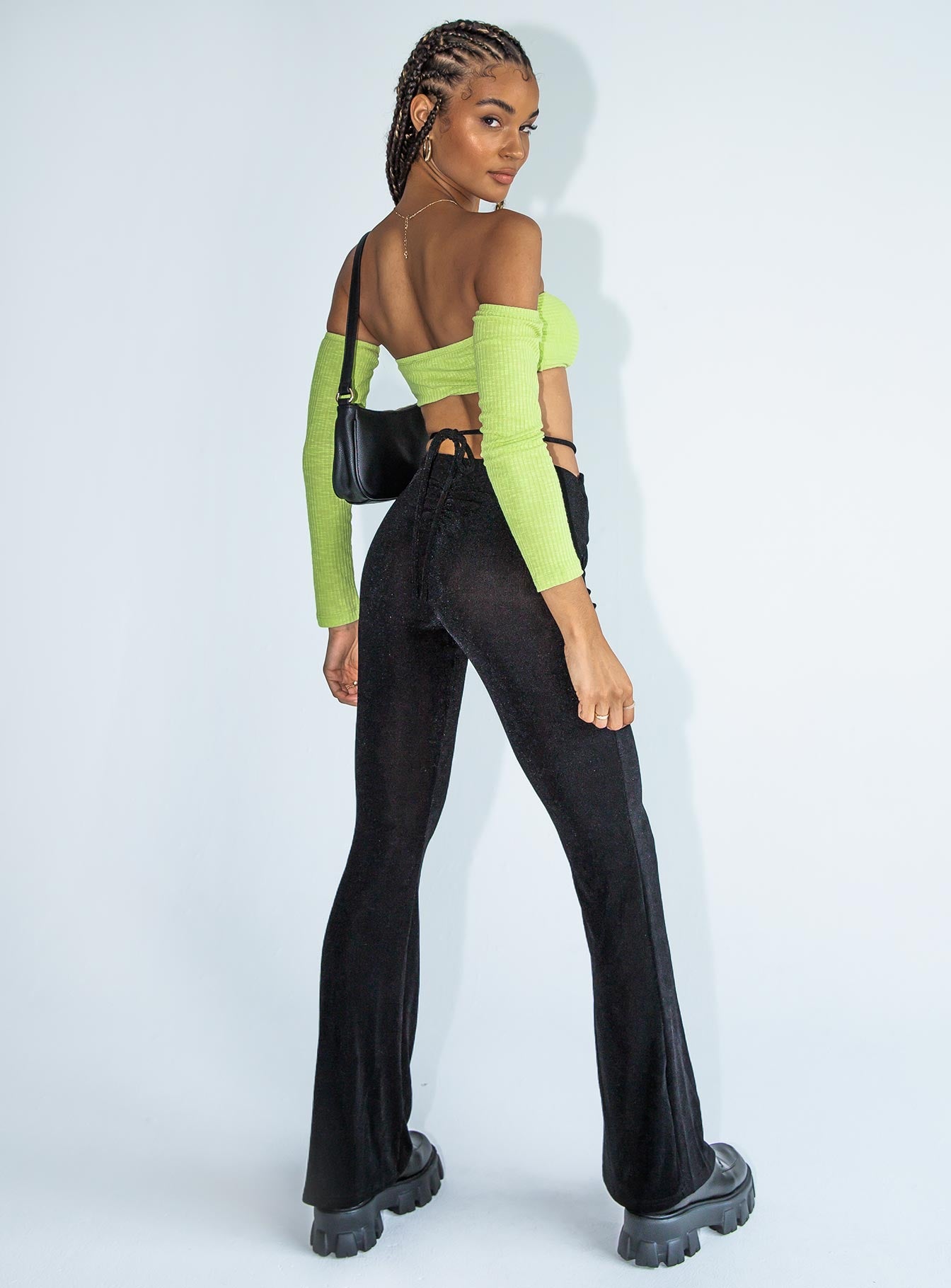 Loriella Flare Pants Black - Image 3
