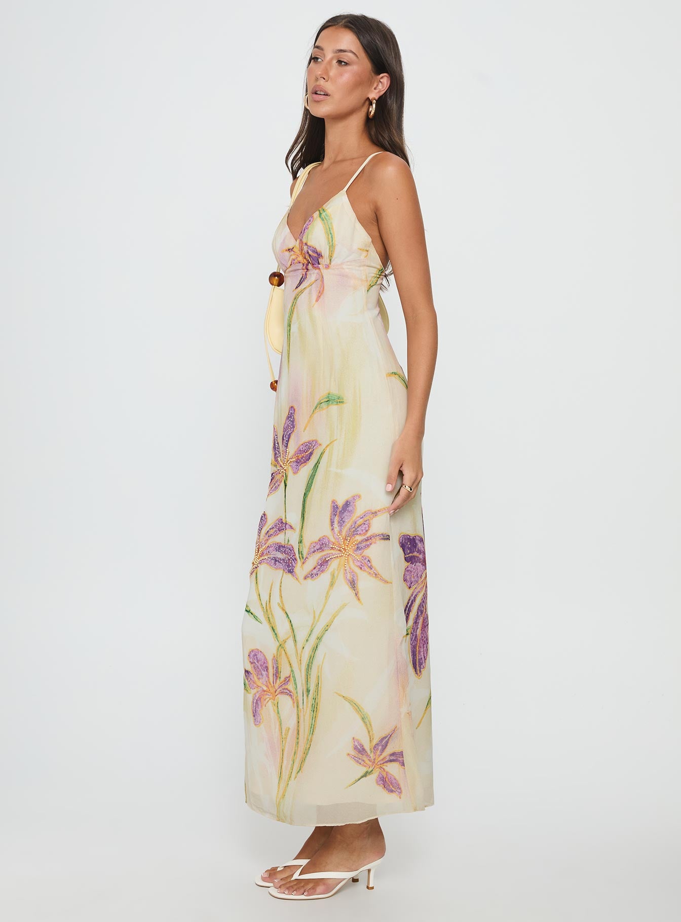 Isakaia Beaded Maxi Dress Floral / Multi - Image 4