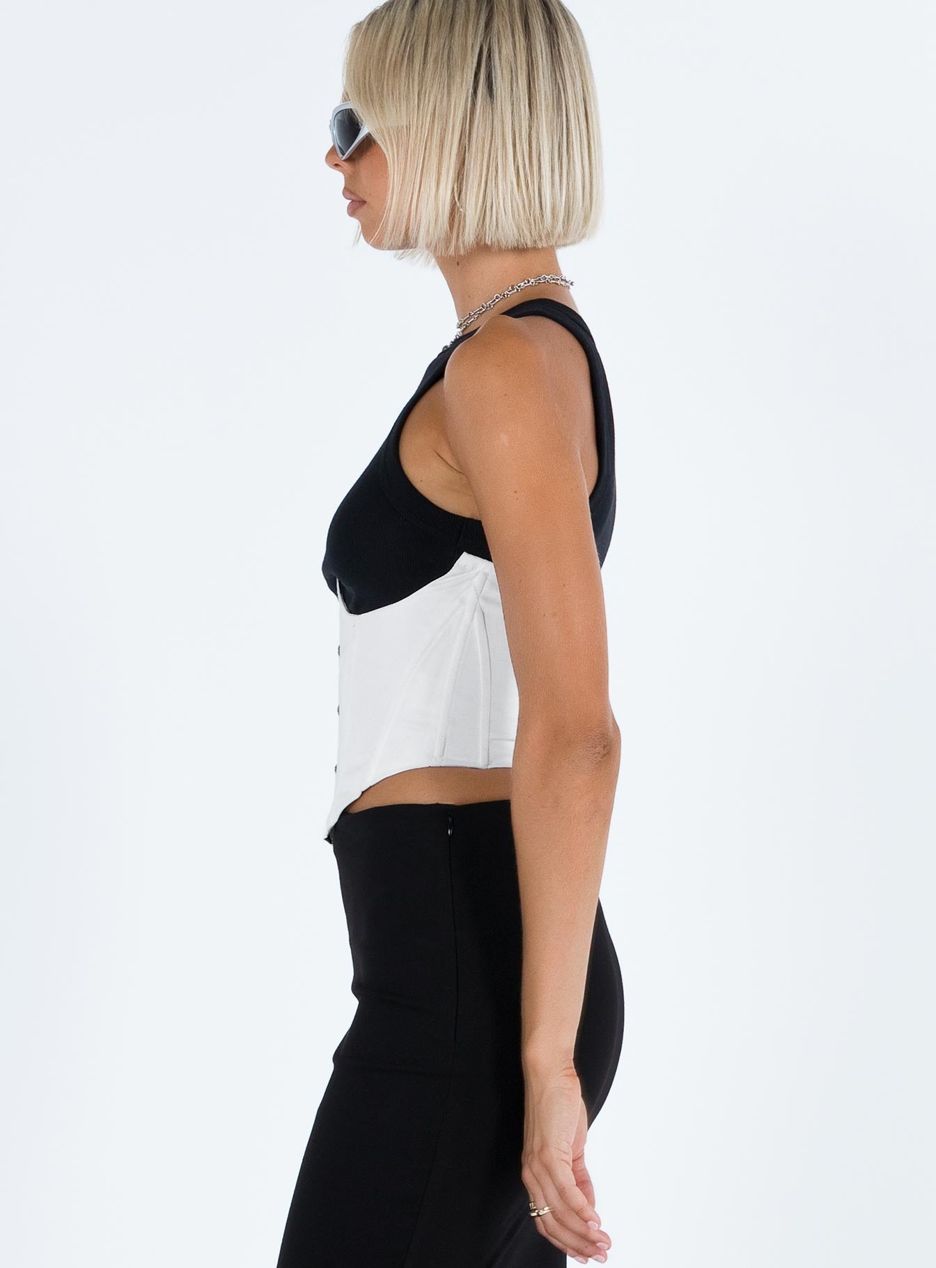 Rosina Underbust Corset White - Image 4