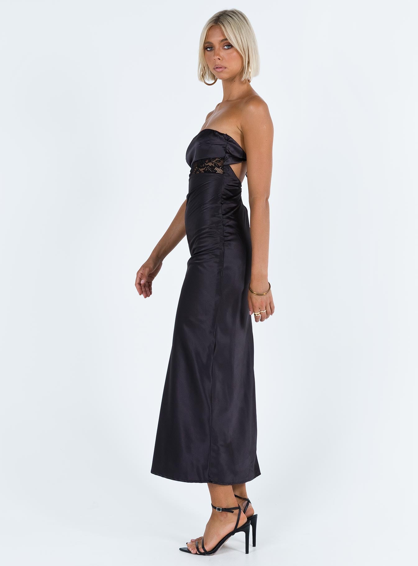 Bellwood Strapless Maxi Dress Black - Image 4