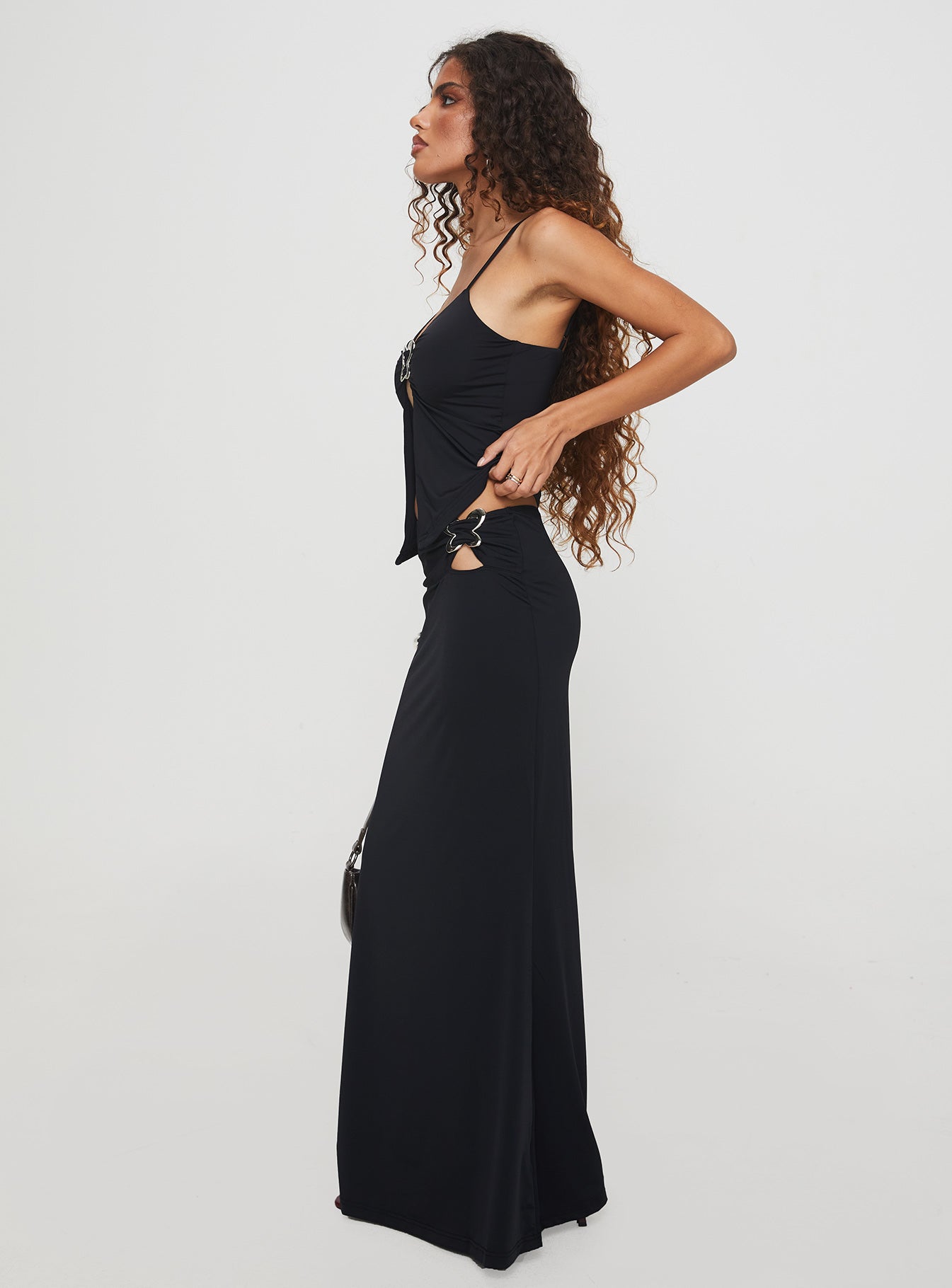 Nesting Maxi Skirt Black - Image 4