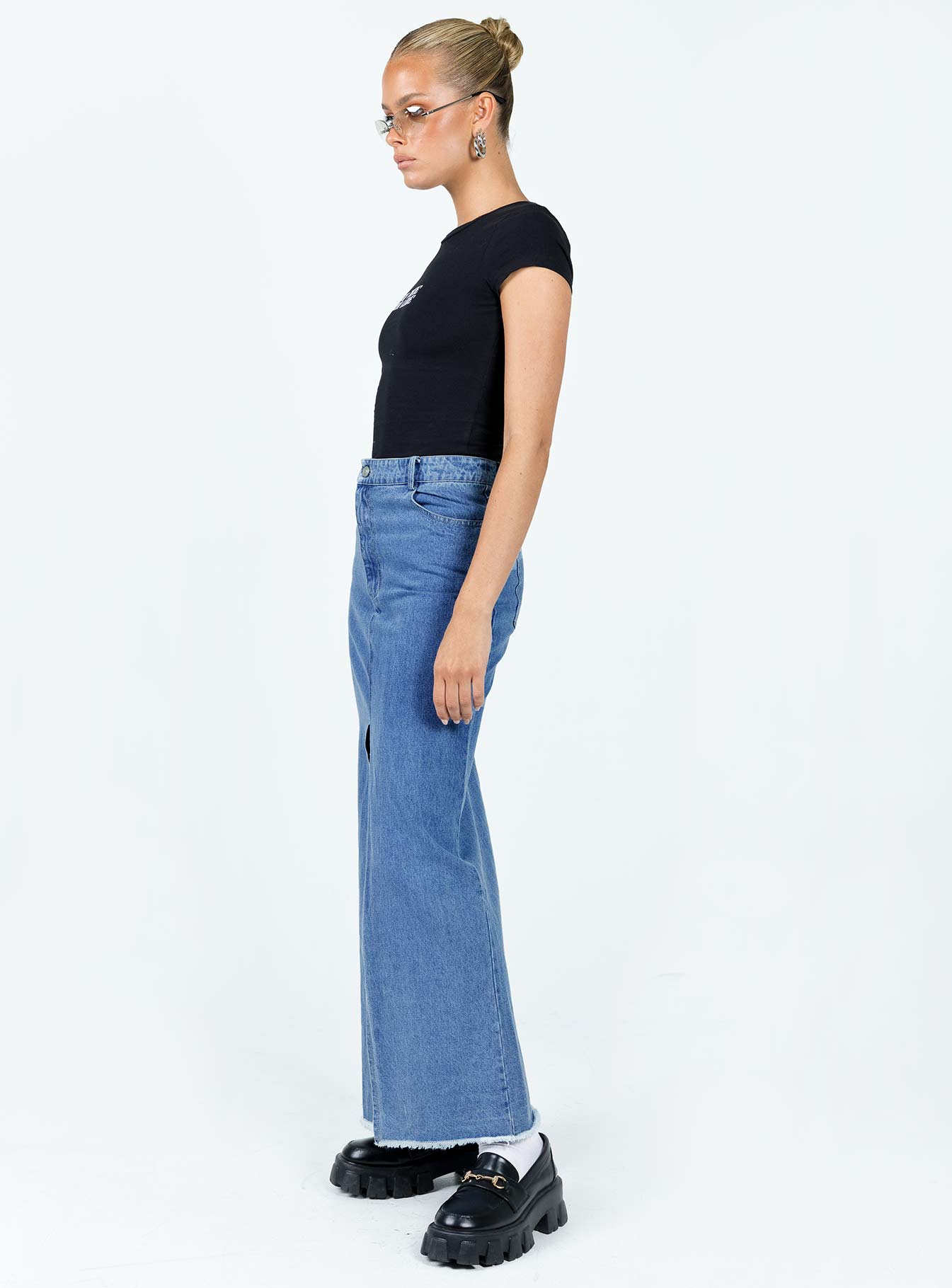 Benetti Midi Denim Skirt - Image 3