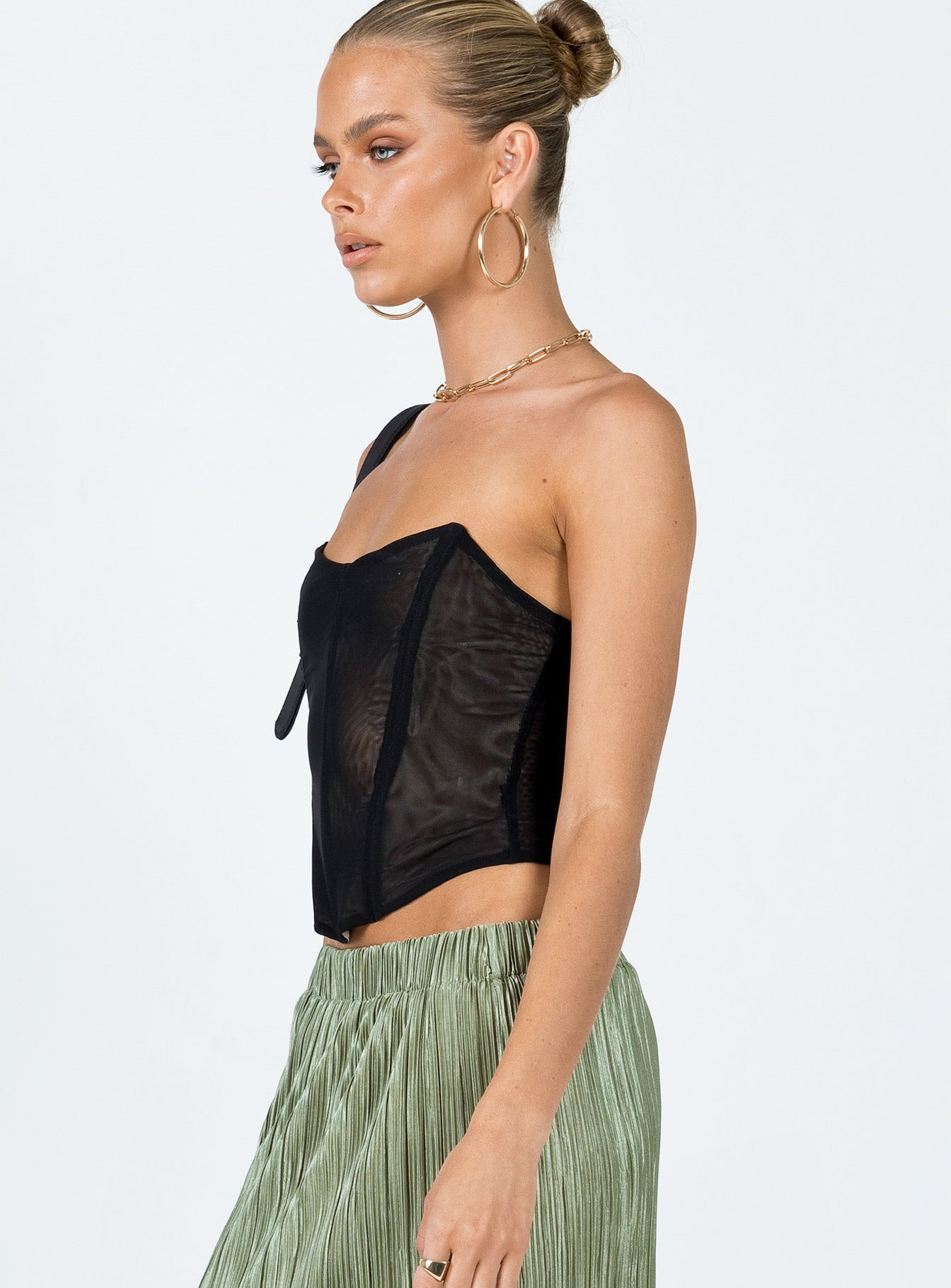 Azriel Strapless Bustier Black Low Impact - Image 4