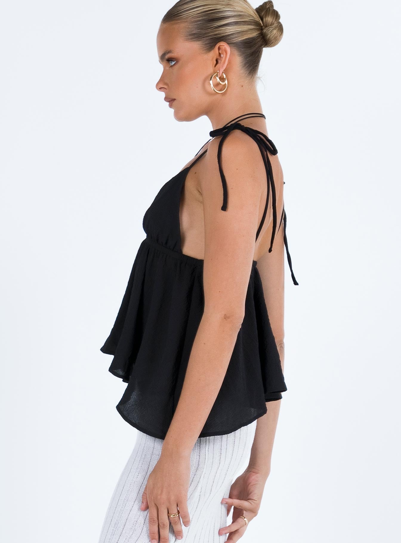 Hearts Flutter Top Black Lower Impact - Image 4