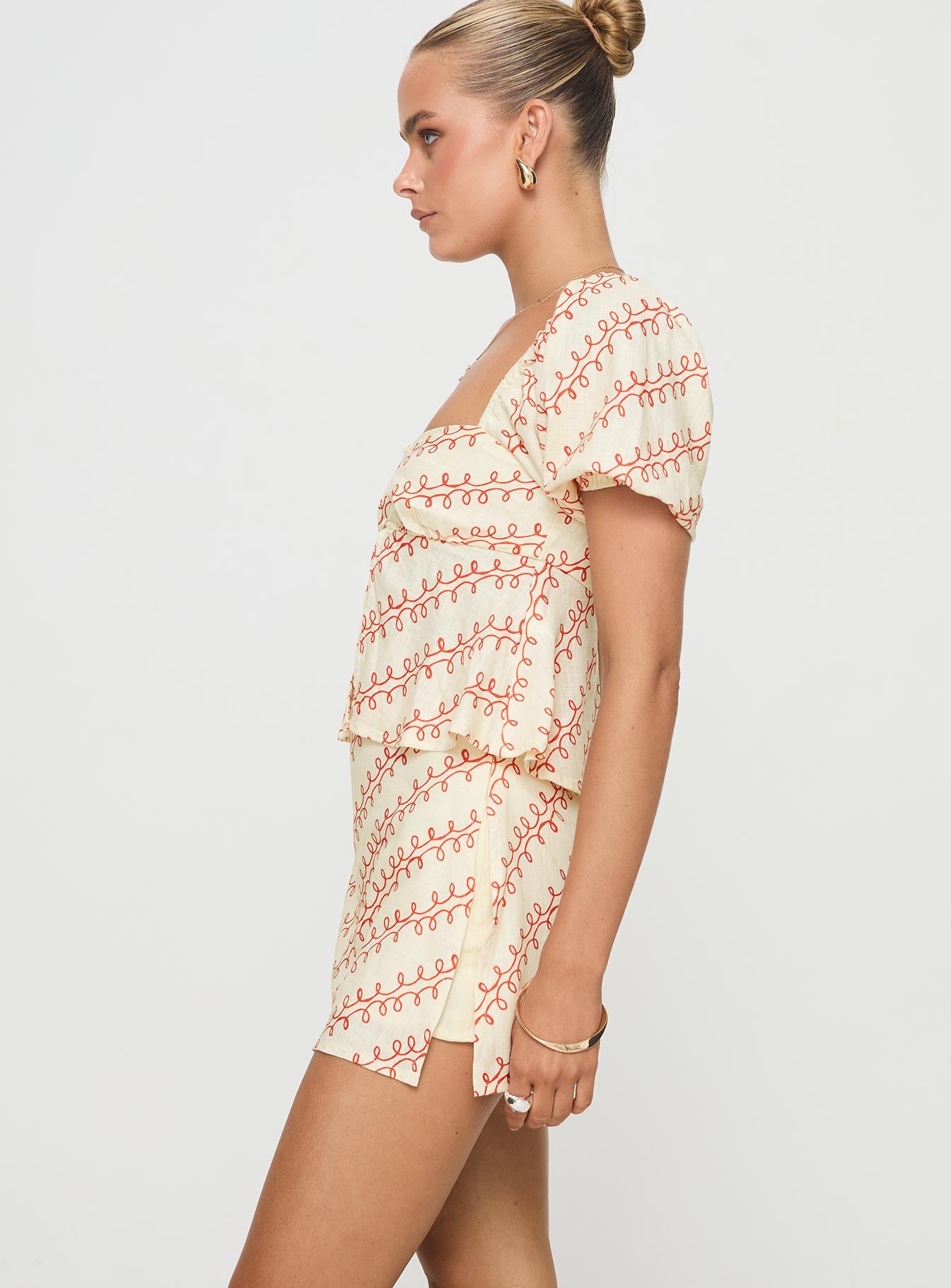 Adios Linen Blend Skort Multi - Image 4