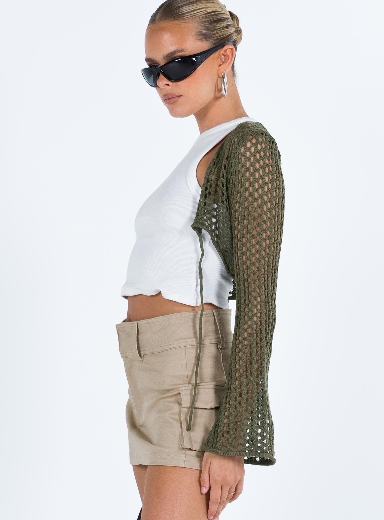 Savi Long Sleeve Cardigan Green - Image 5