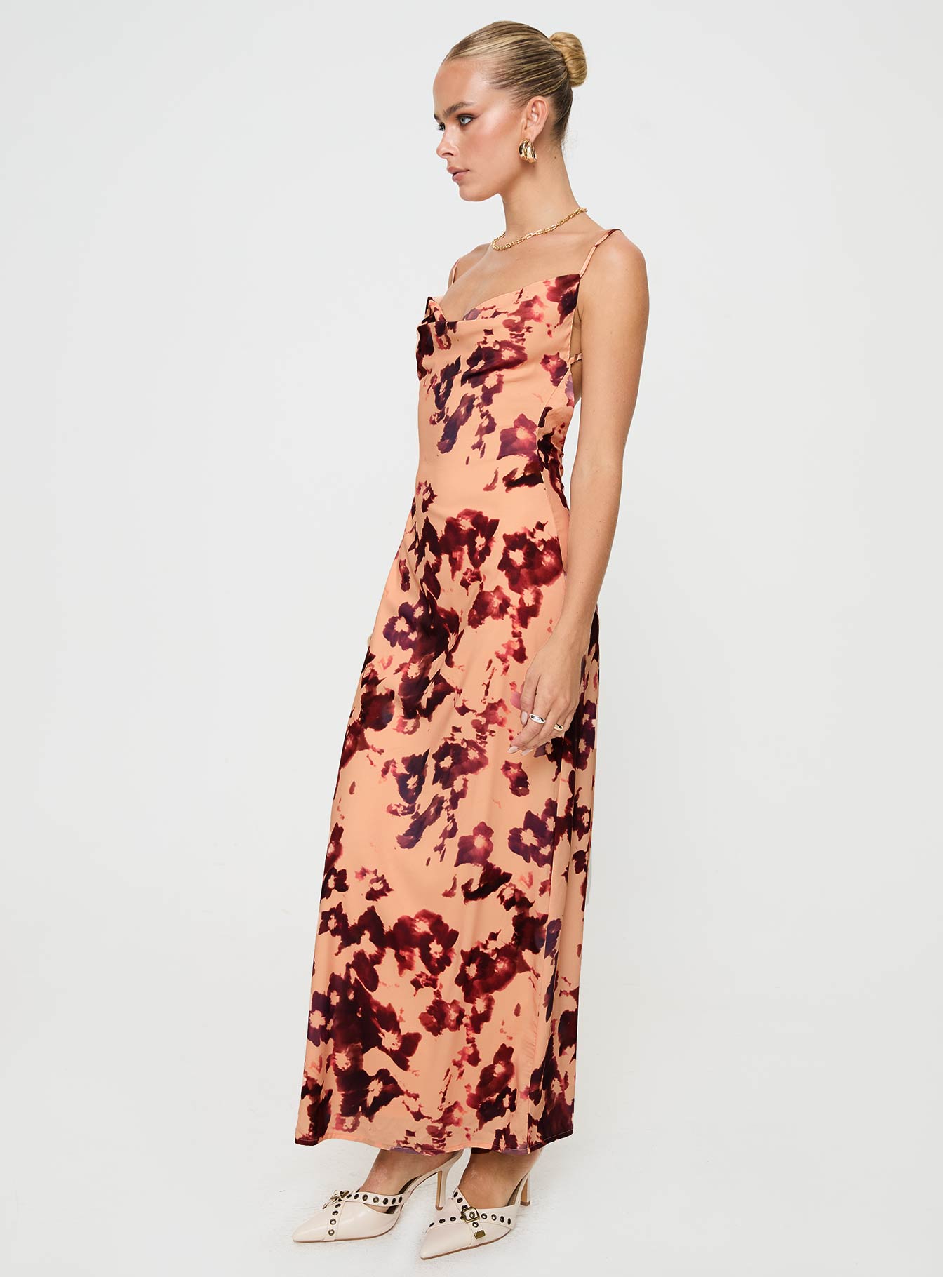 Gracele Maxi Dress Pink Floral - Image 4