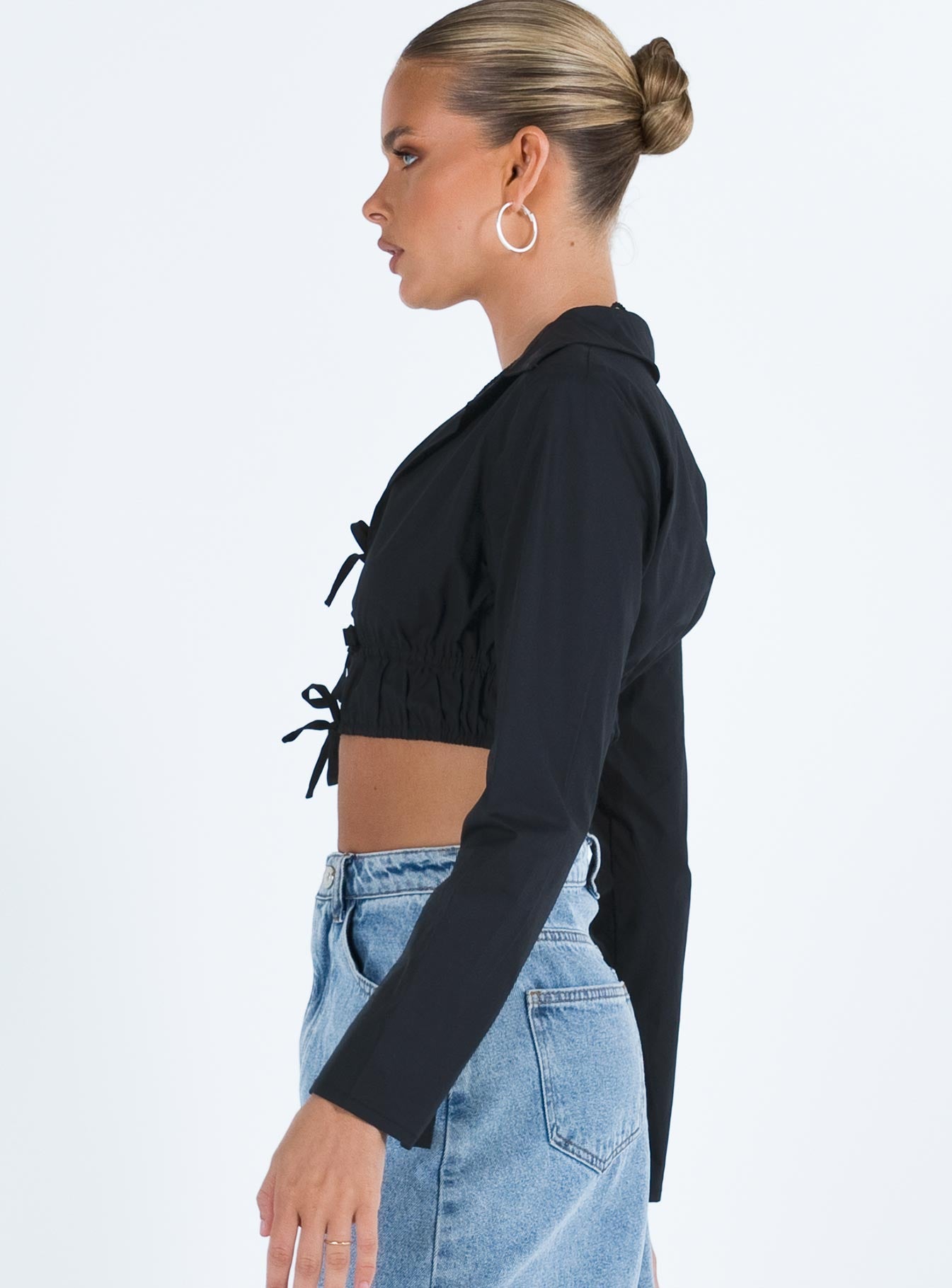Corio Long Sleeve Top Black - Image 4