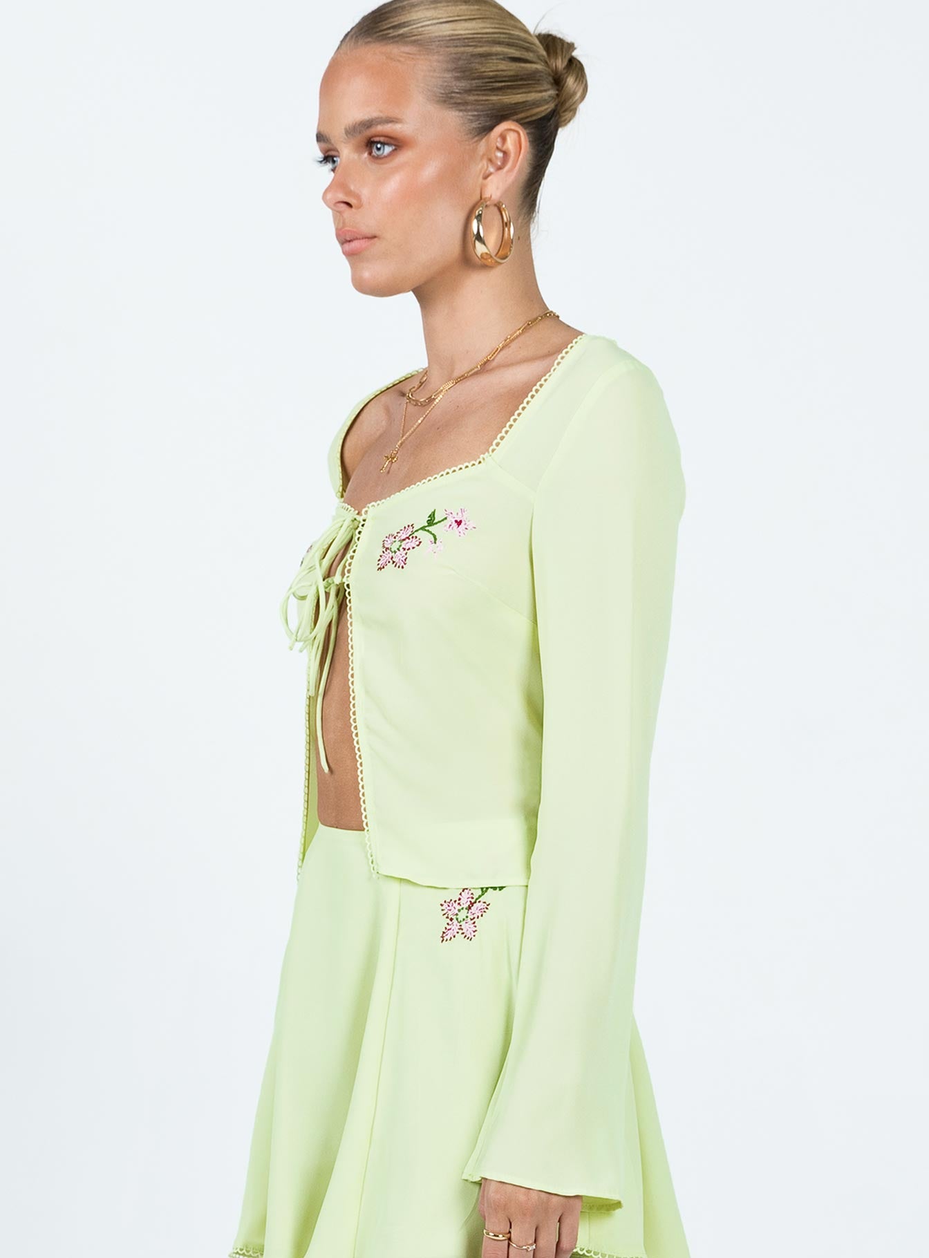 Saleya Long Sleeve Top Green - Image 4