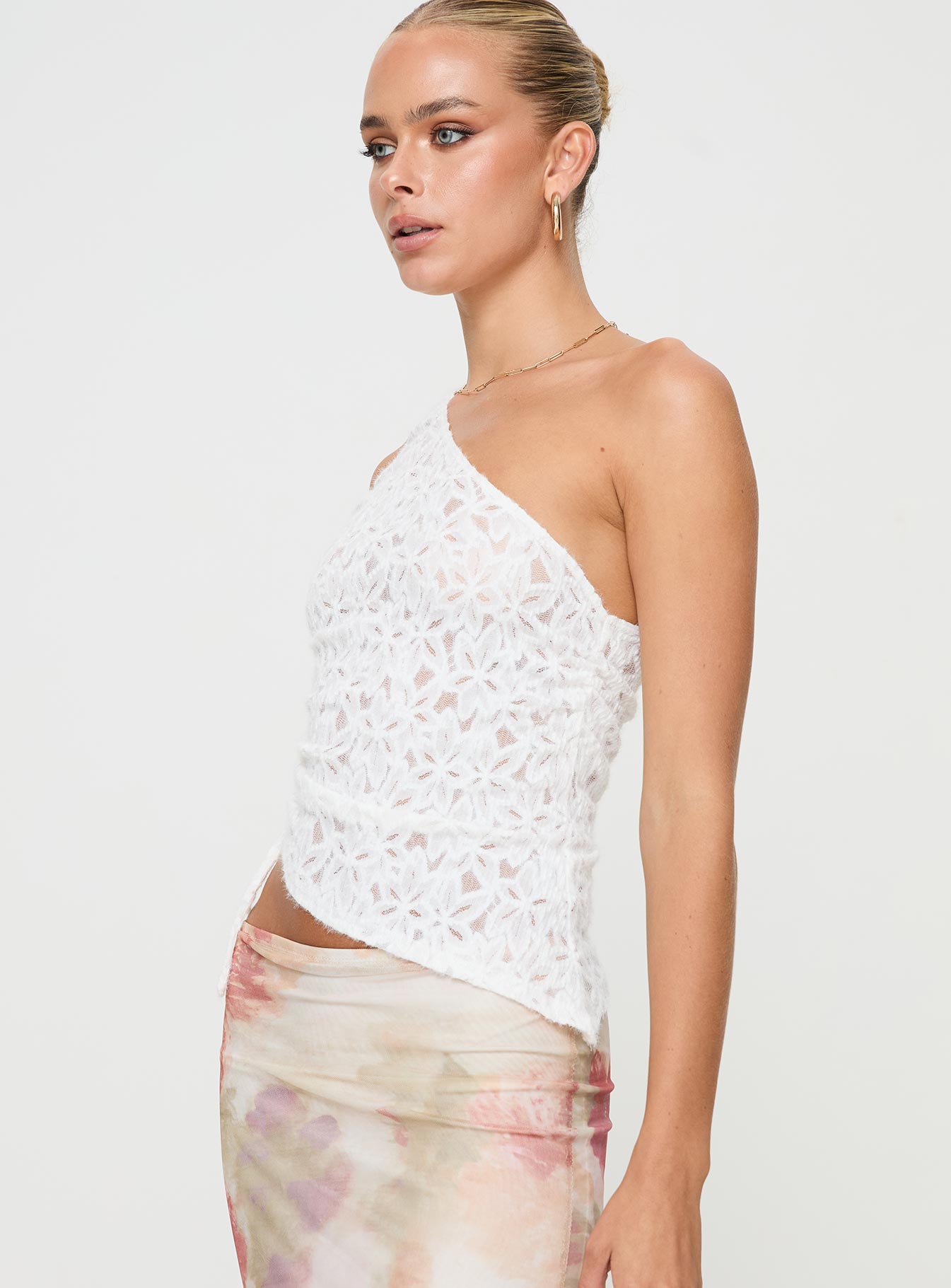 Sensua One Shoulder Top White - Image 4