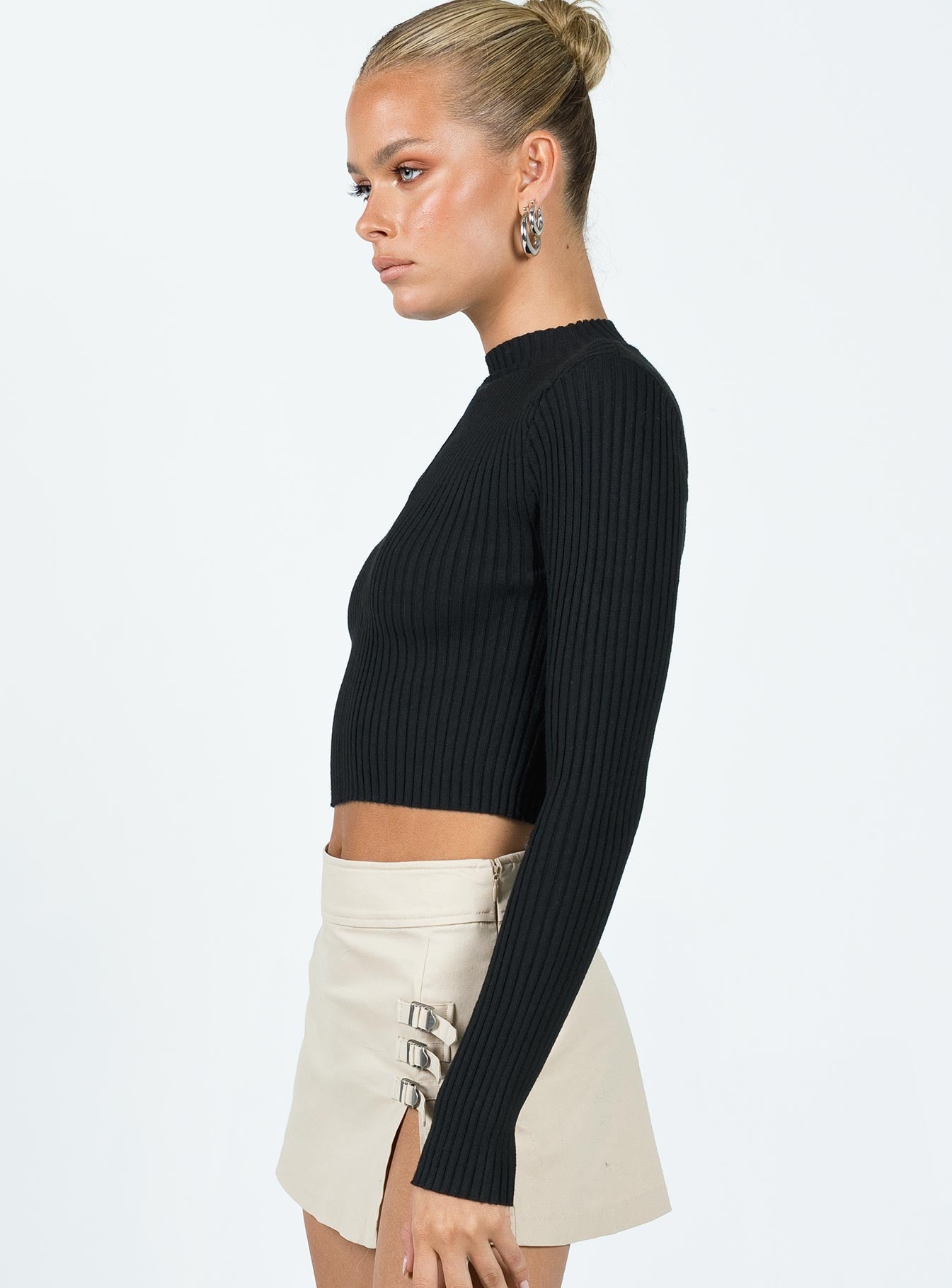 Graves Long Sleeve Top Black - Image 3