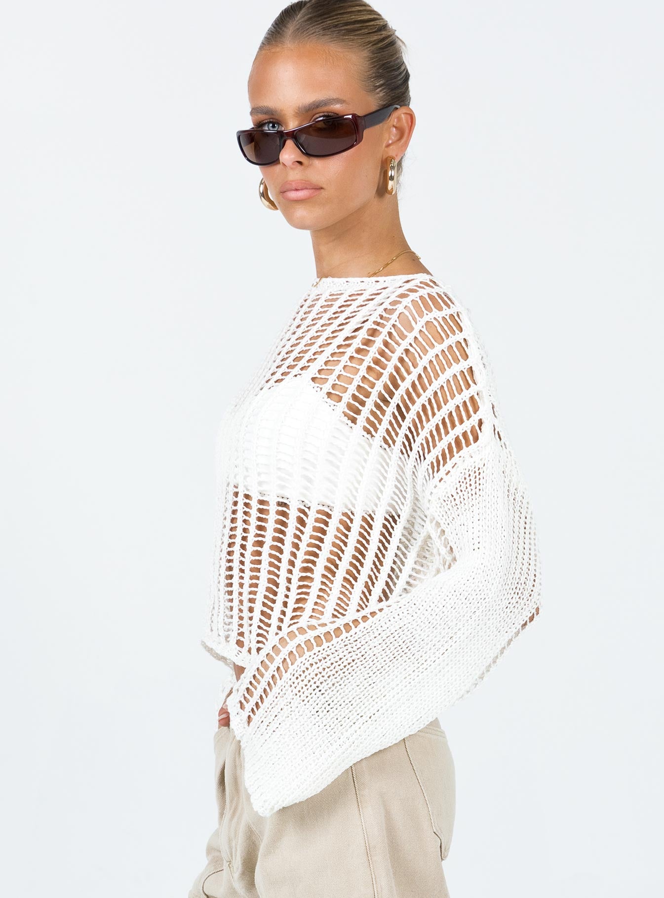 The Kennedy Sweater White Lower Impact - Image 4