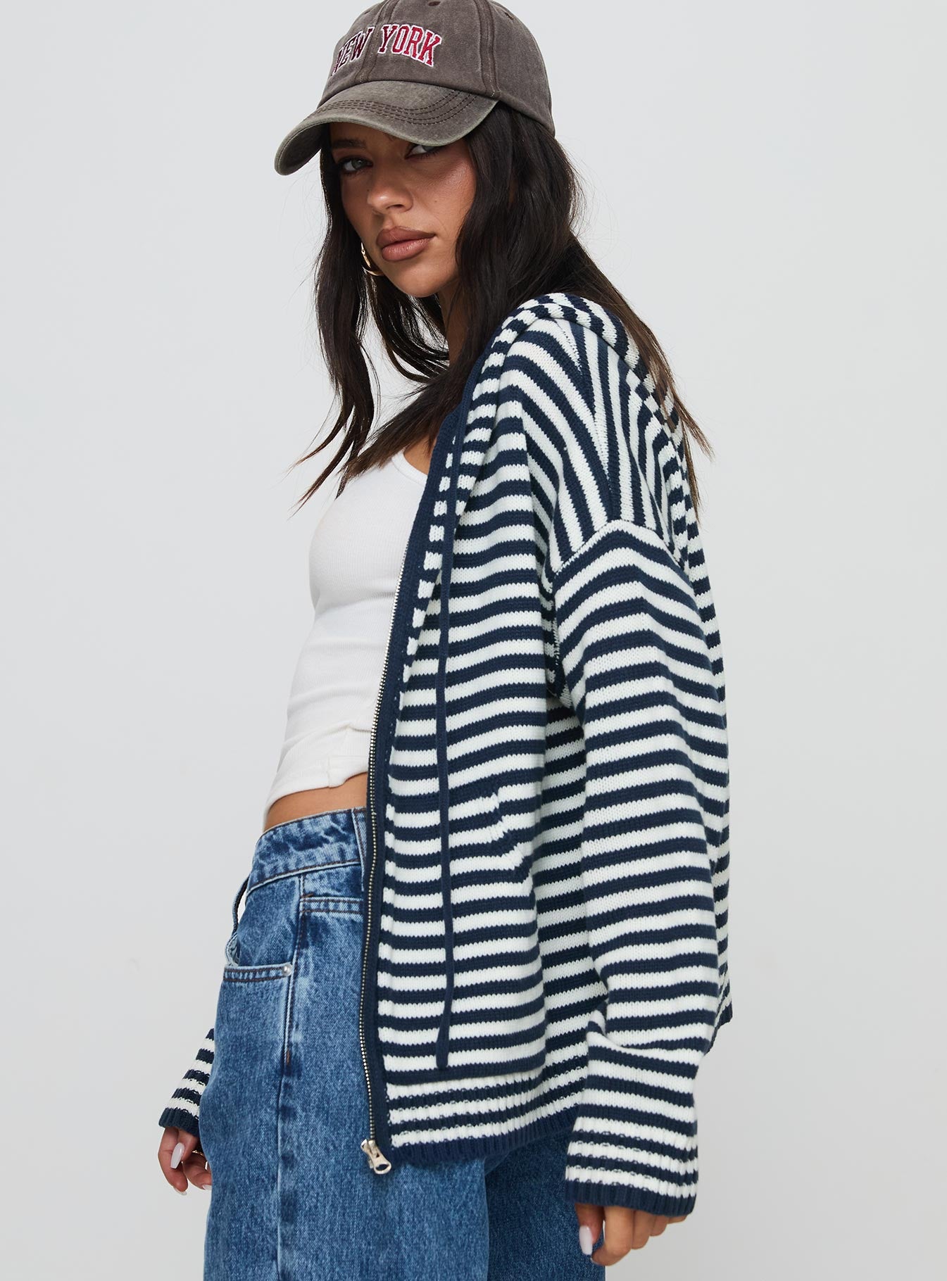 Brienna Zip Jacket Navy - Image 4