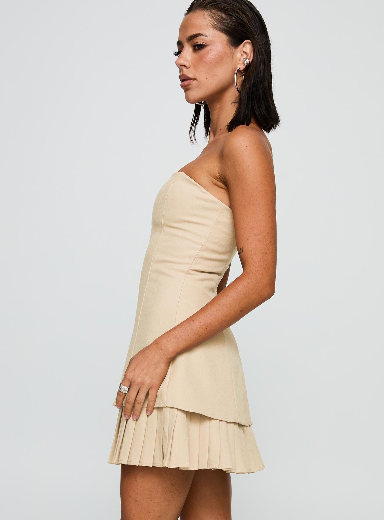 Believe My Mind Playsuit Beige - Image 4