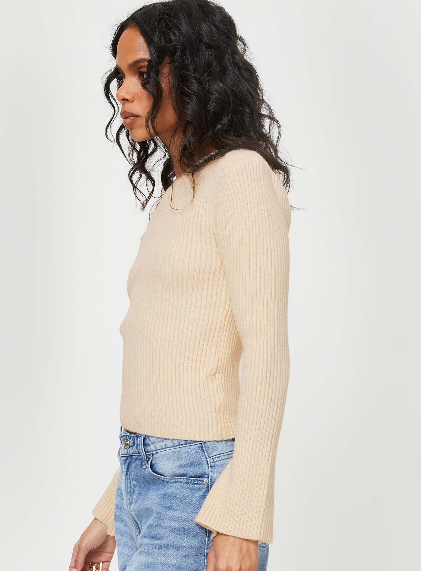 Phillips Cold Shoulder Sweater Cream - Image 4