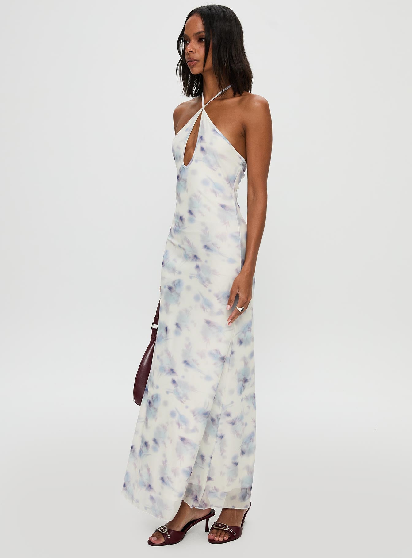 Walk On Water Halter Maxi Dress White - Image 3