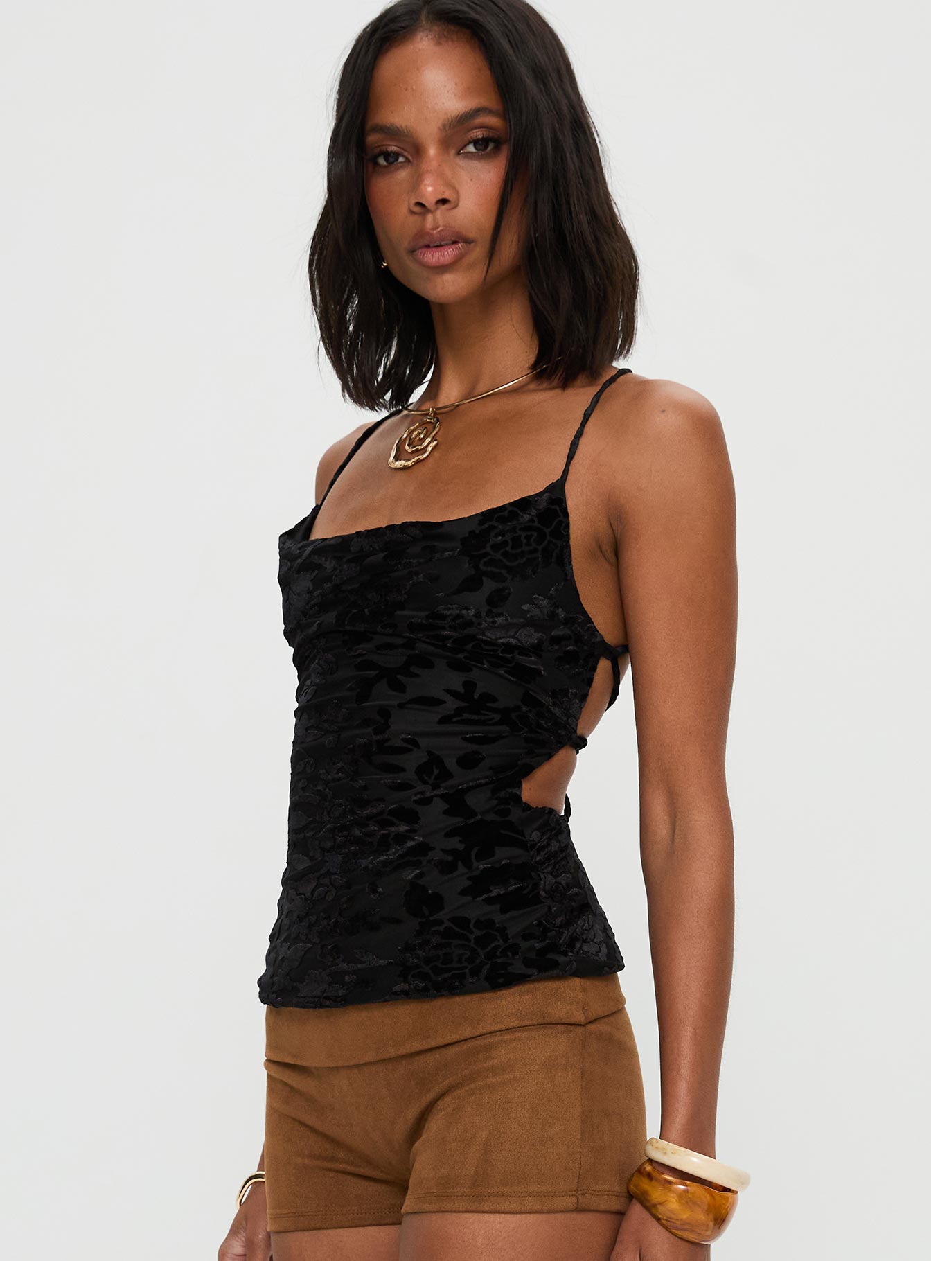 Celena Halter Top Black - Image 4