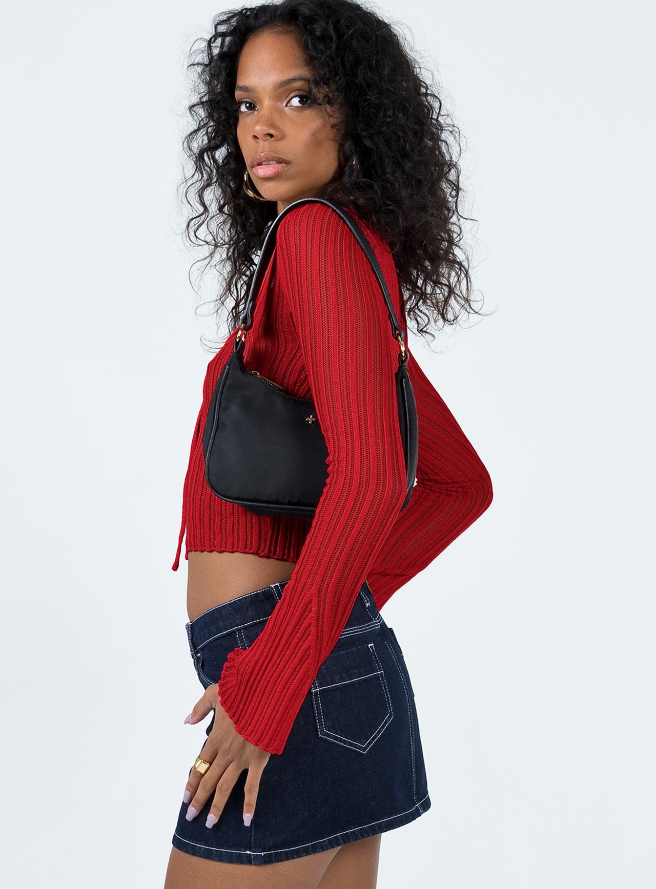 Mellow Long Sleeve Top Red - Image 4