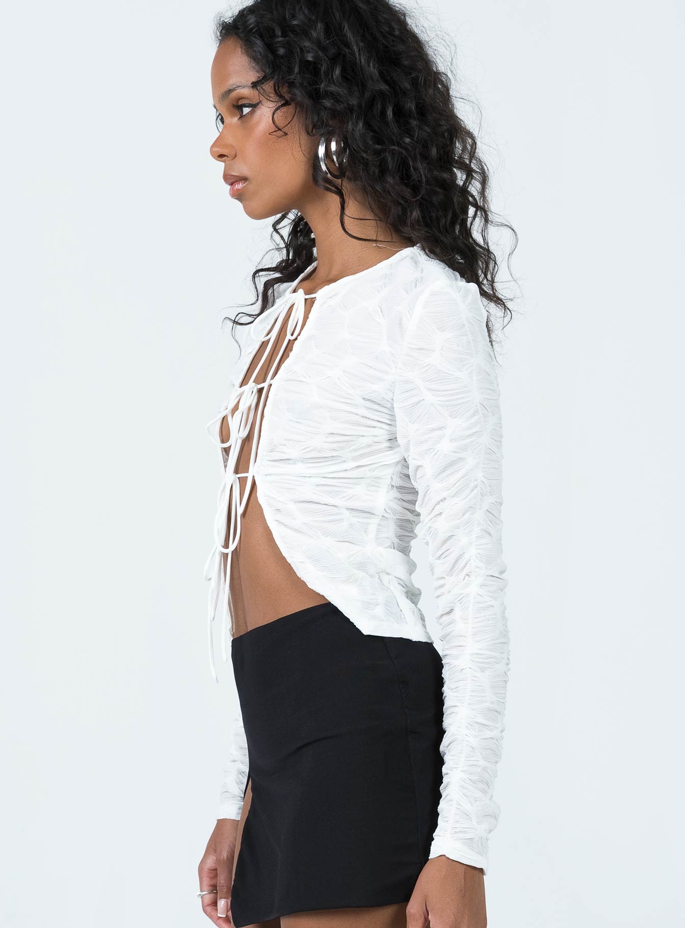 Kalifornia Tie Top Ghost White - Image 4