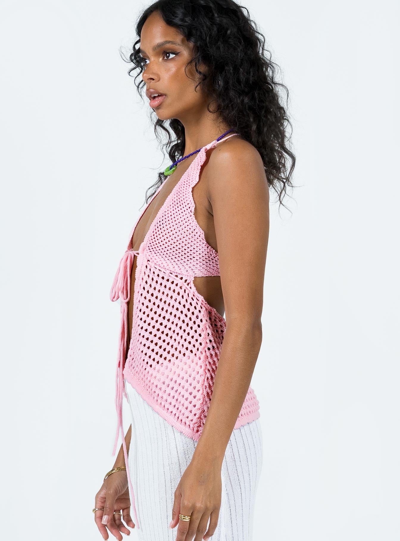 Adani Crochet Top Pink - Image 4