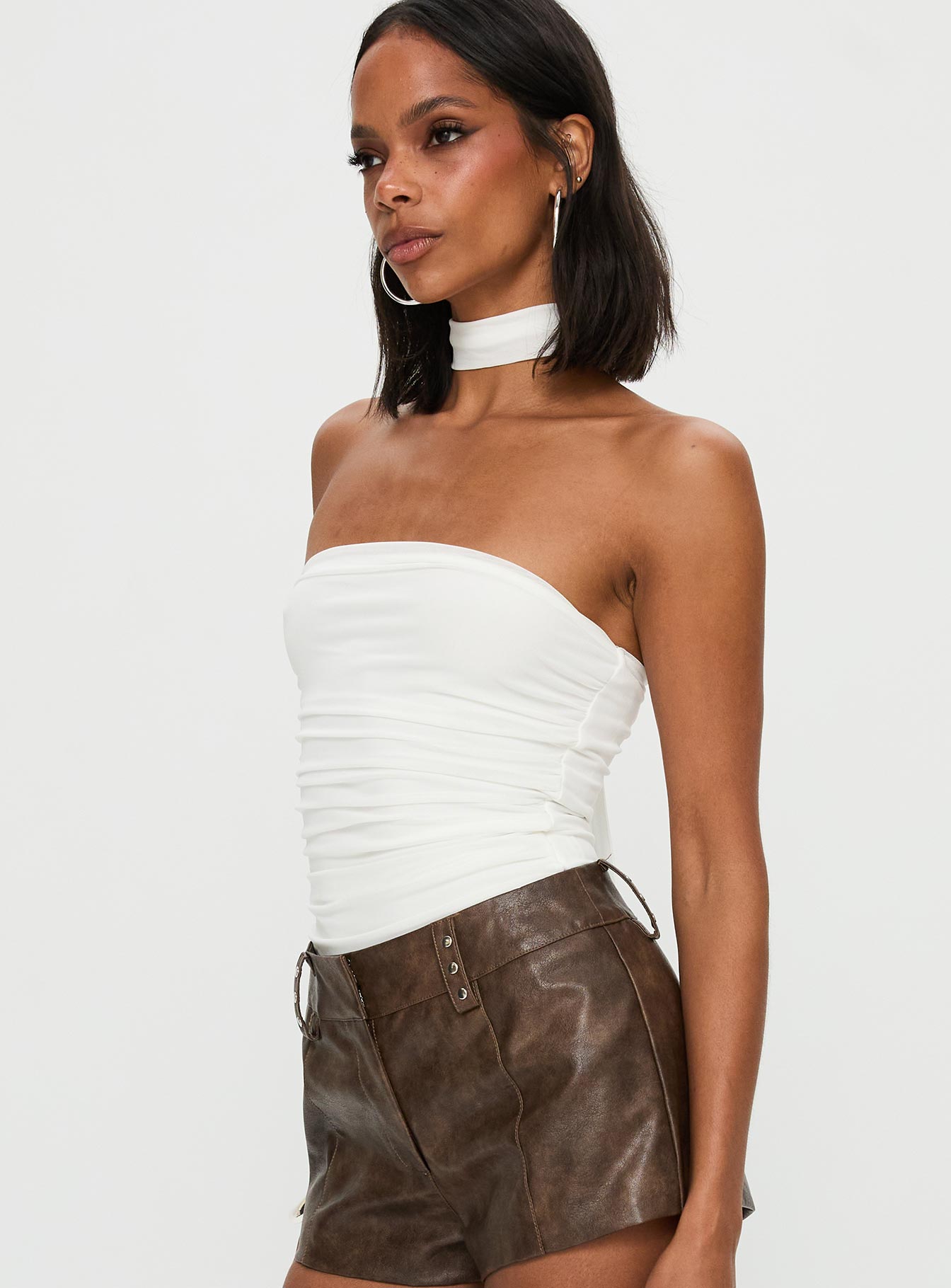 Sorelle Scarf Bodysuit White - Image 4