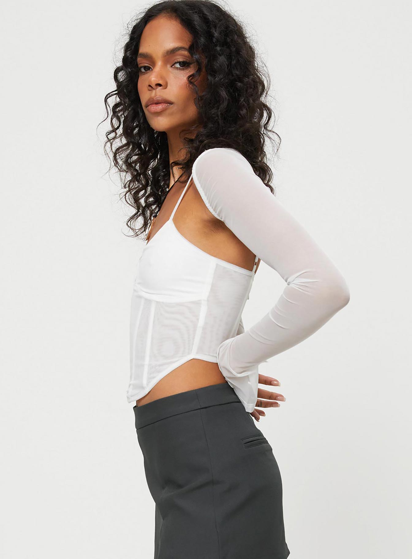 Archo Mesh Corset White - Image 4